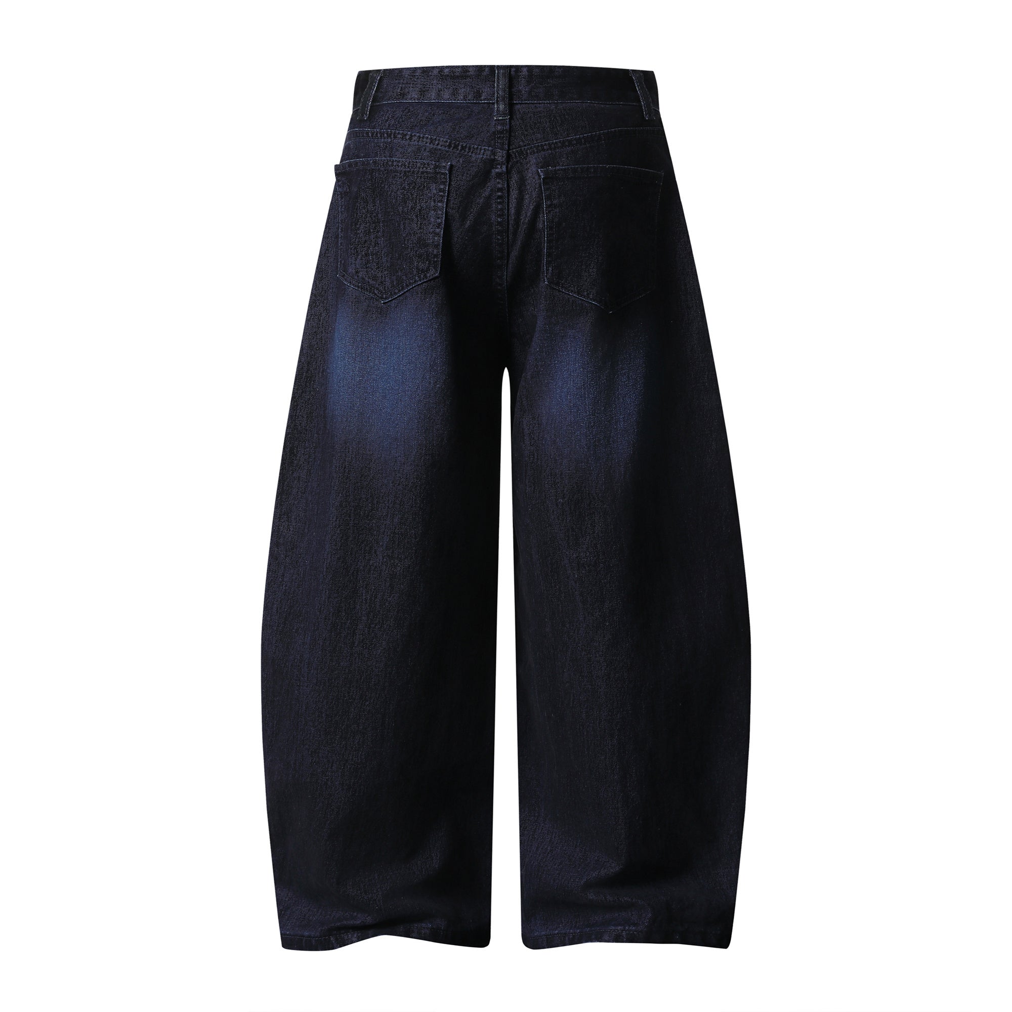 Omirad Faded Indigo Wide-Leg Denim Pants | SEAKOFF