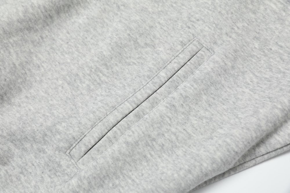 Taeleplus Contrast Sleeve Graphic Zip-Up Hoodie | Streetwear
