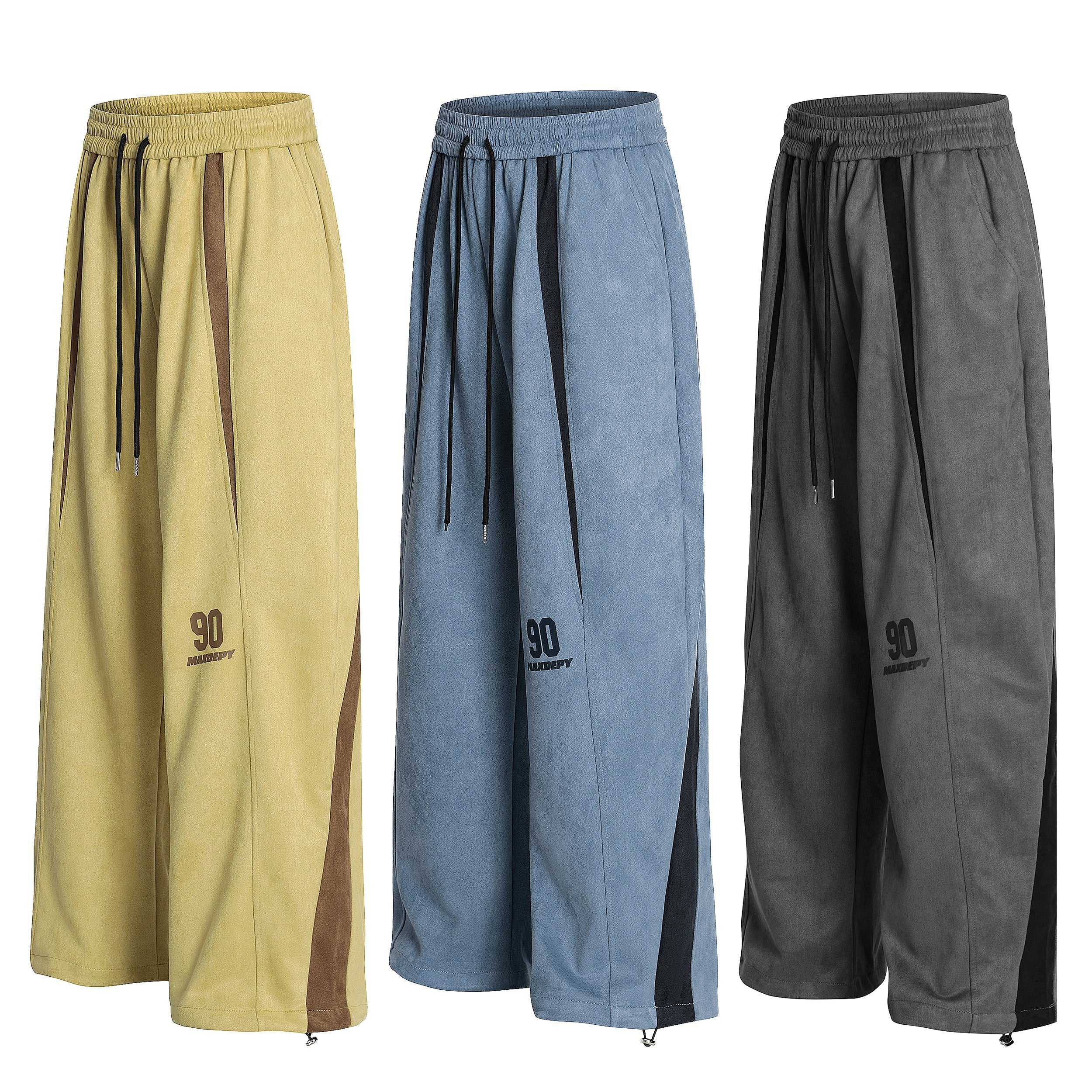 Colorblock Wide-Leg Track Pants | Streetwear Athletic Fit