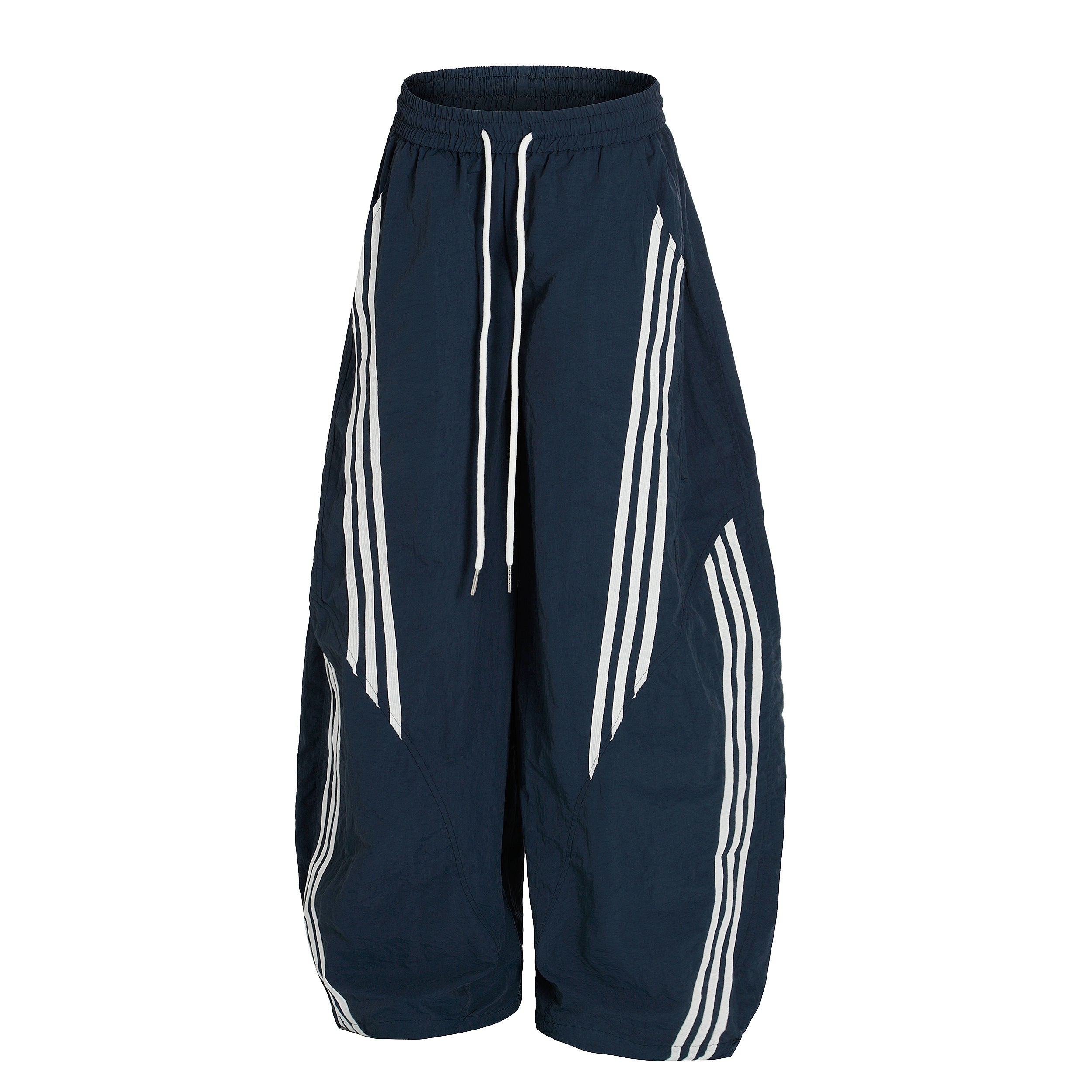 Omirad Nylon Multi-Stripe Wide-Leg Track Pants