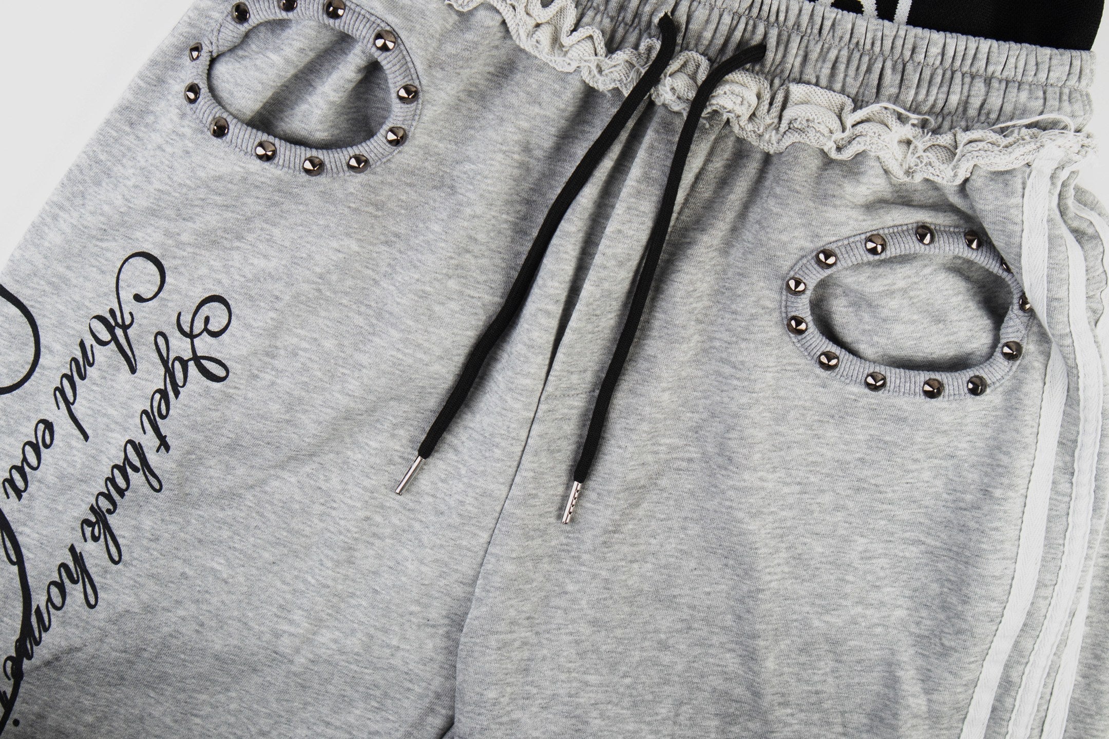 Script Graffiti Wide-Leg Sweatpants | Streetwear Joggers
