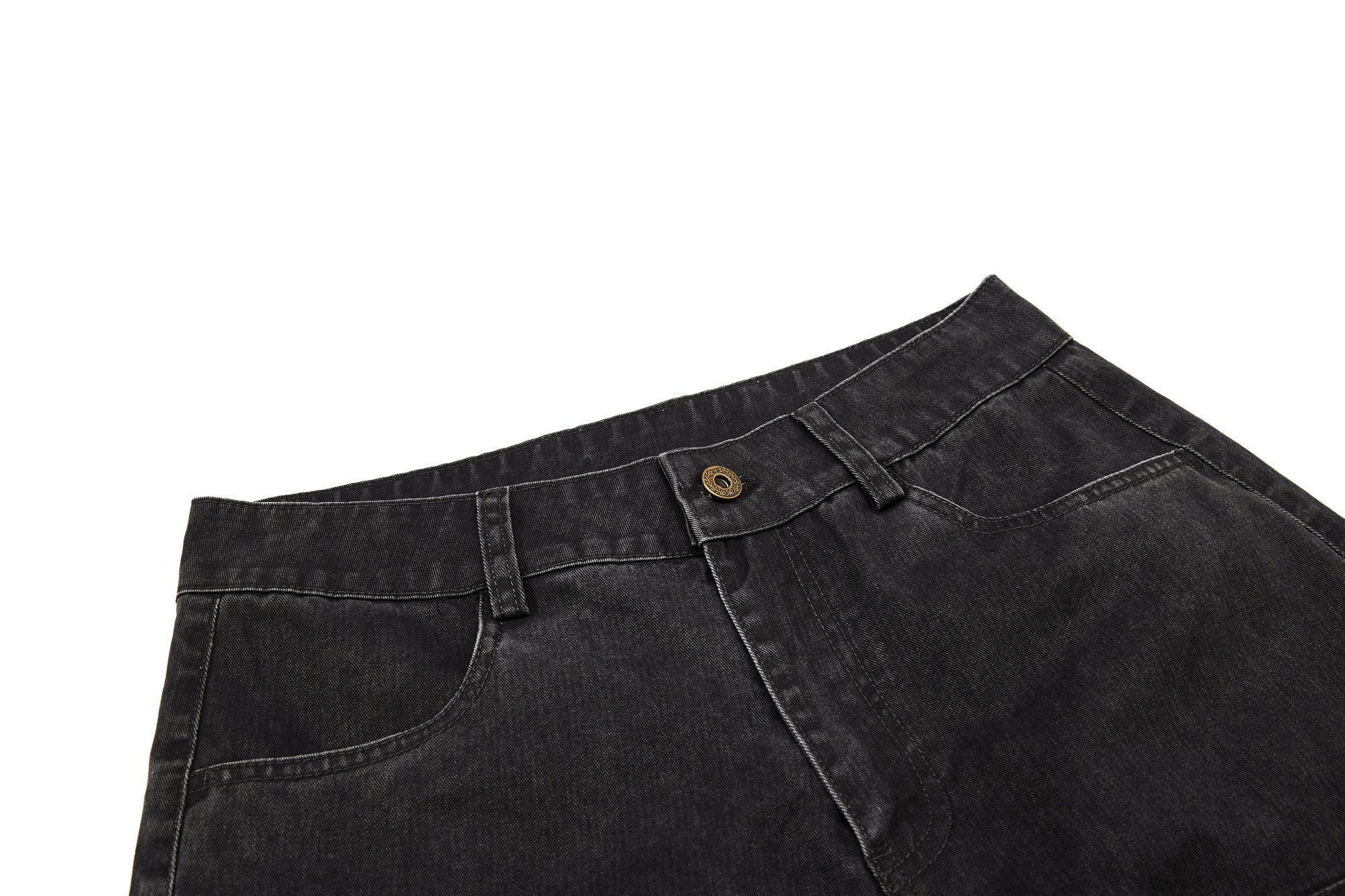 Multi-Zip Panel Cargo Denim Pants | Wide-Leg Streetwear