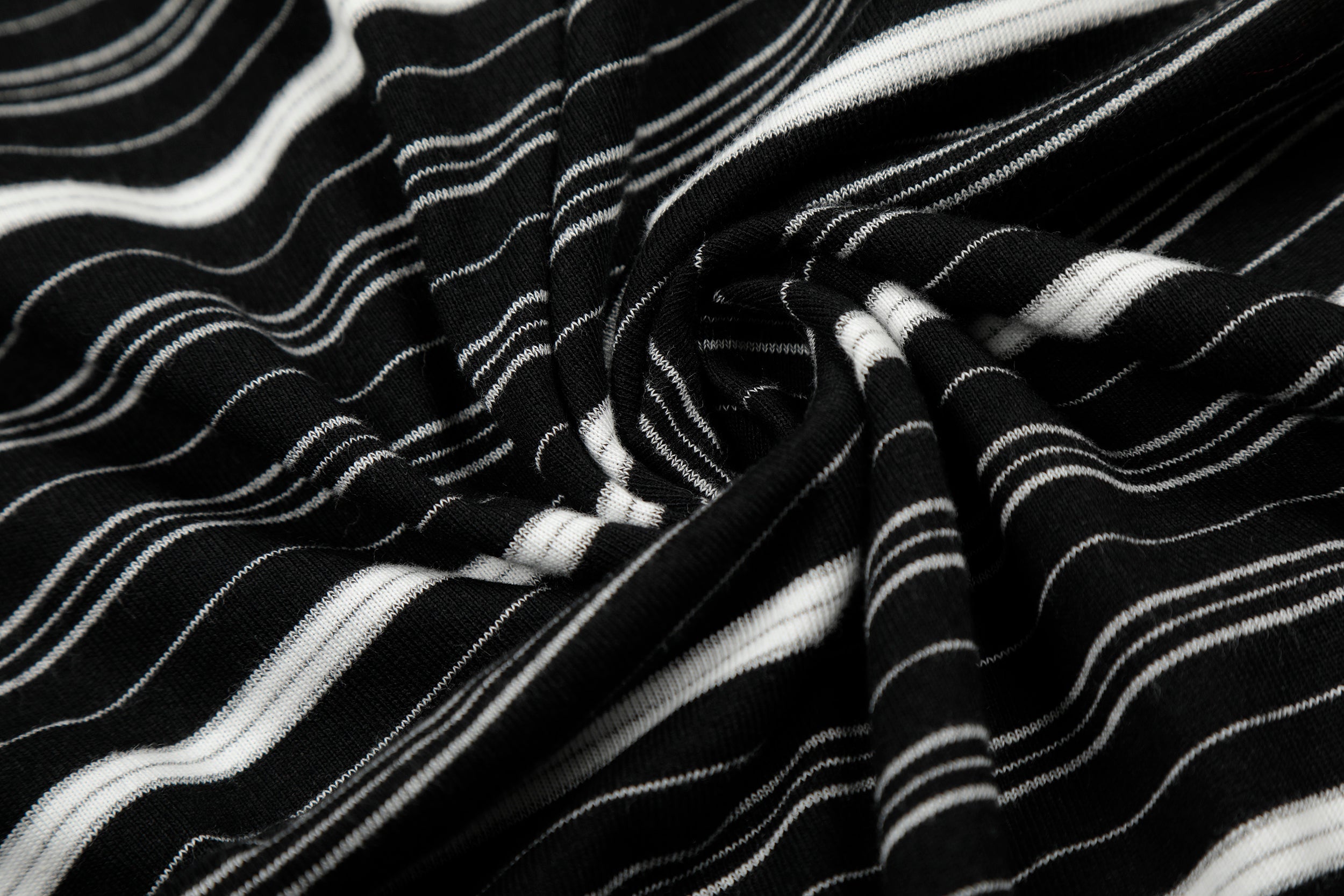 Men's Striped Henley Long Sleeve Tee | Distressed Streetwear
