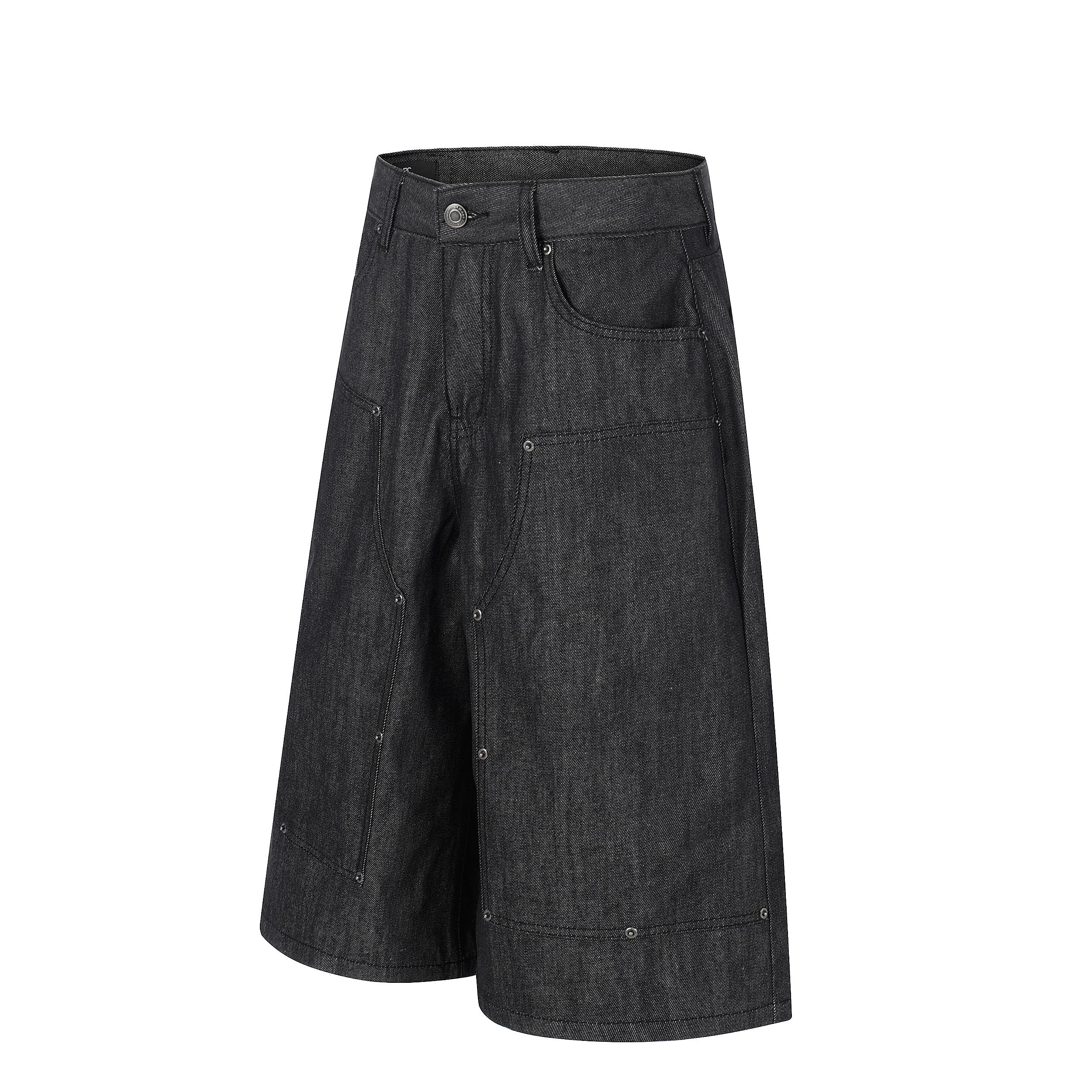 Omirad Raw Denim Baggy Shorts | Wide-Leg Streetwear