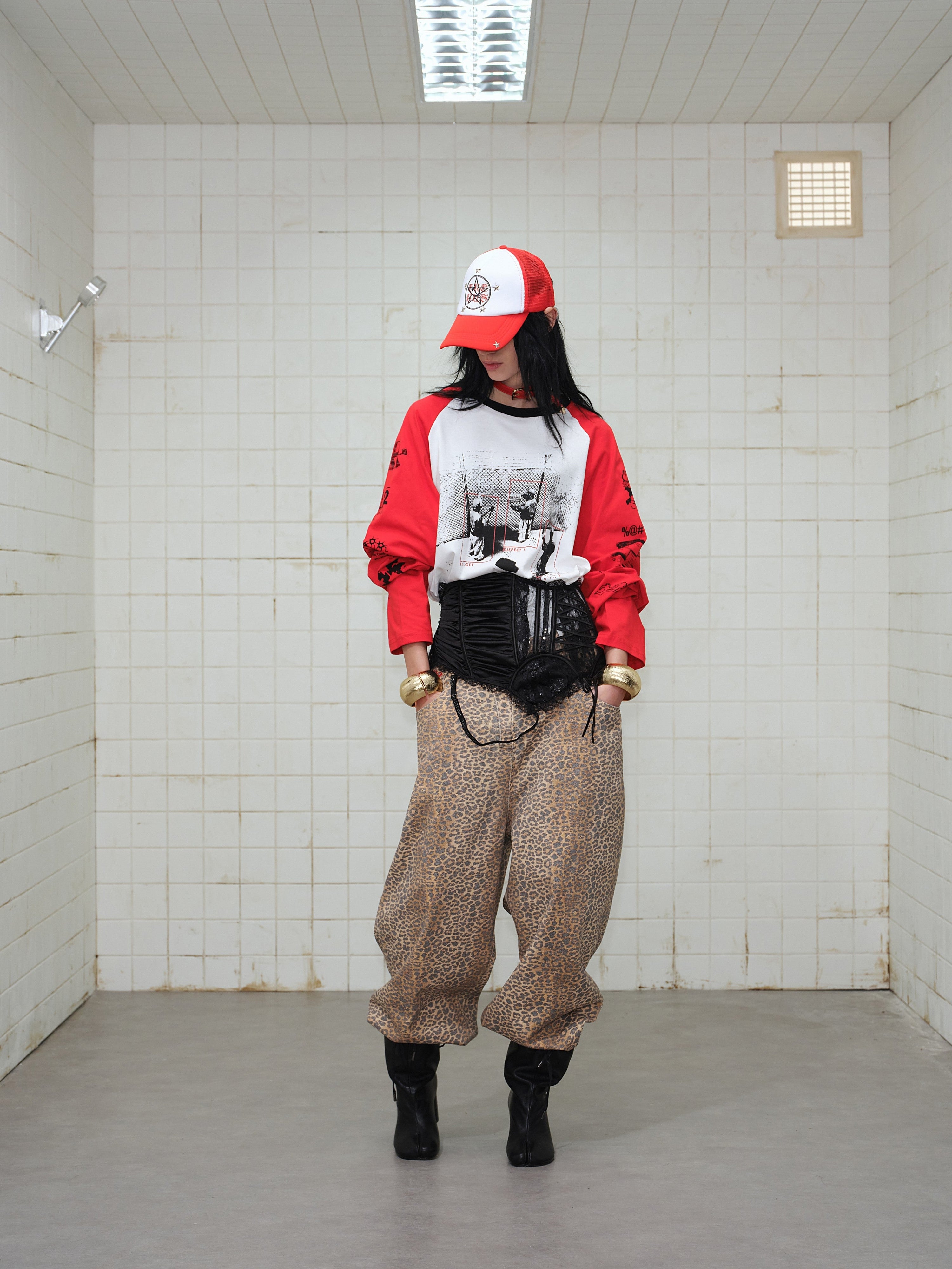 Omirad Graphic Raglan Long-Sleeve T-Shirt | Streetwear