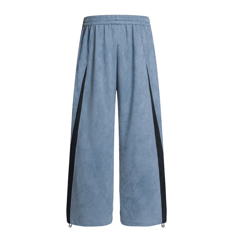 Colorblock Wide-Leg Track Pants | Streetwear Athletic Fit
