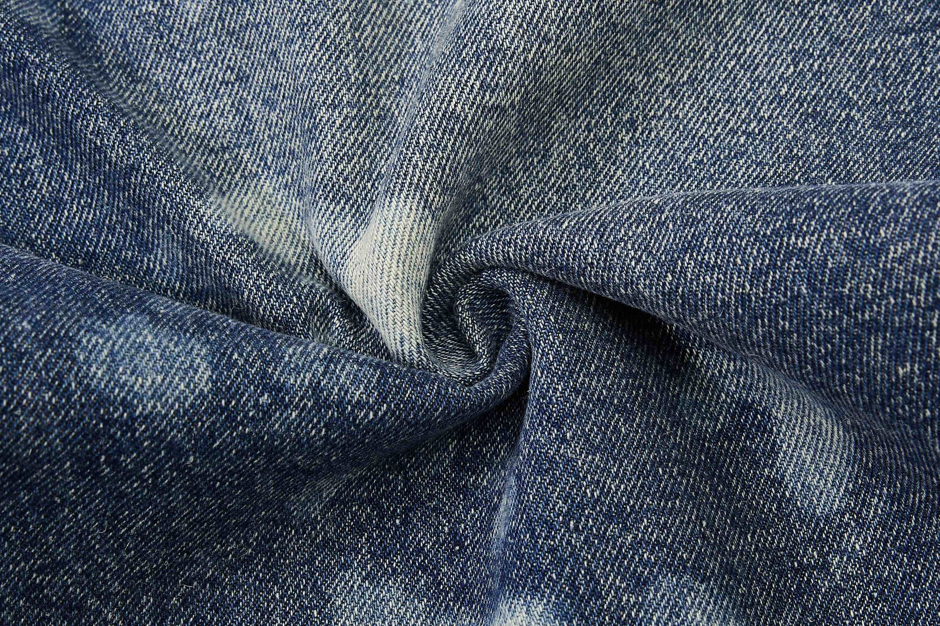 Omirad Grommet Washed Balloon Jeans | Distressed Wide-Leg Denim