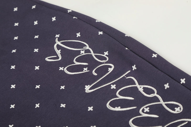 Star Print Wide-Leg Sweatpants with Plush Star Charm