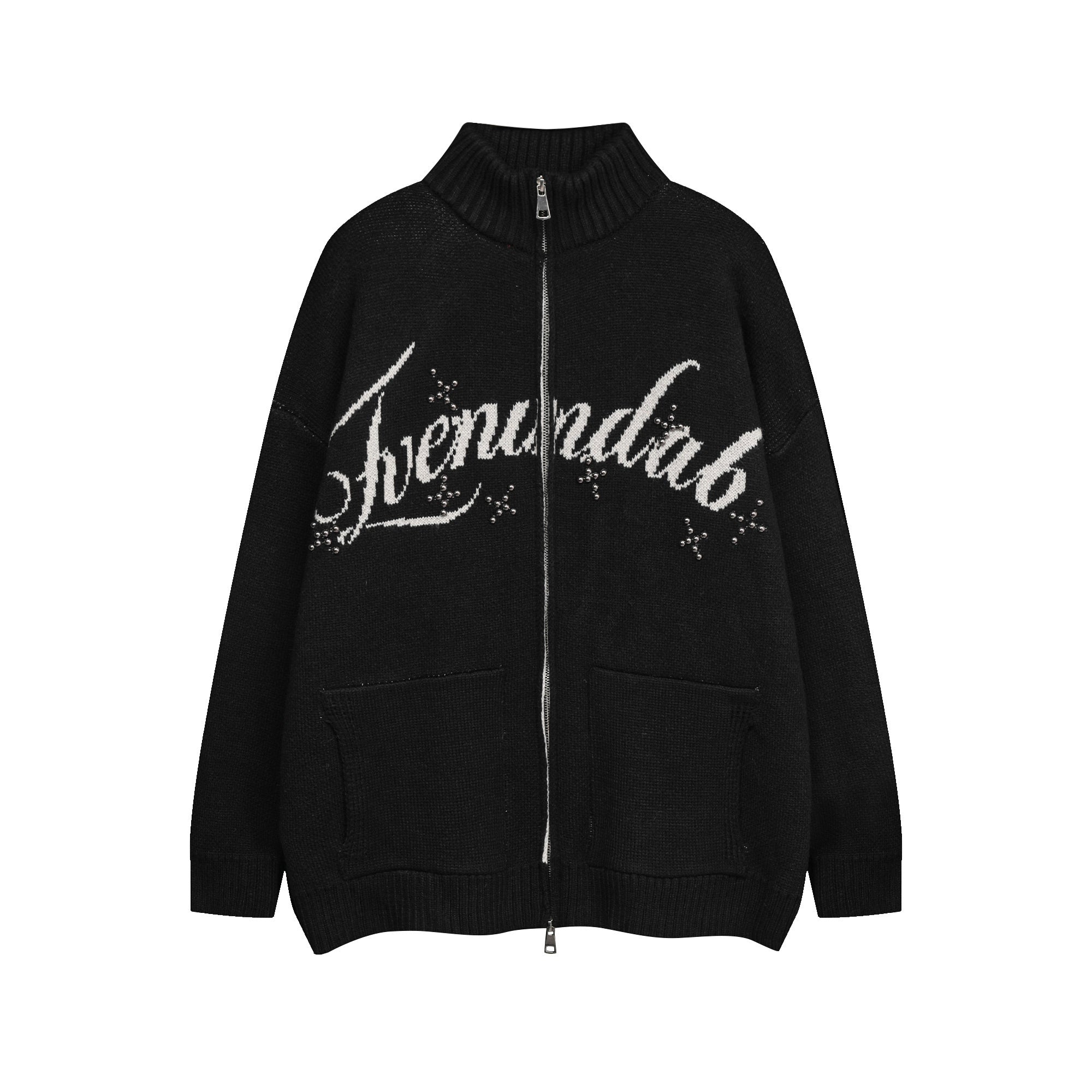 Omirad Eye Vision Knit Zip Cardigan | Streetwear Sweater
