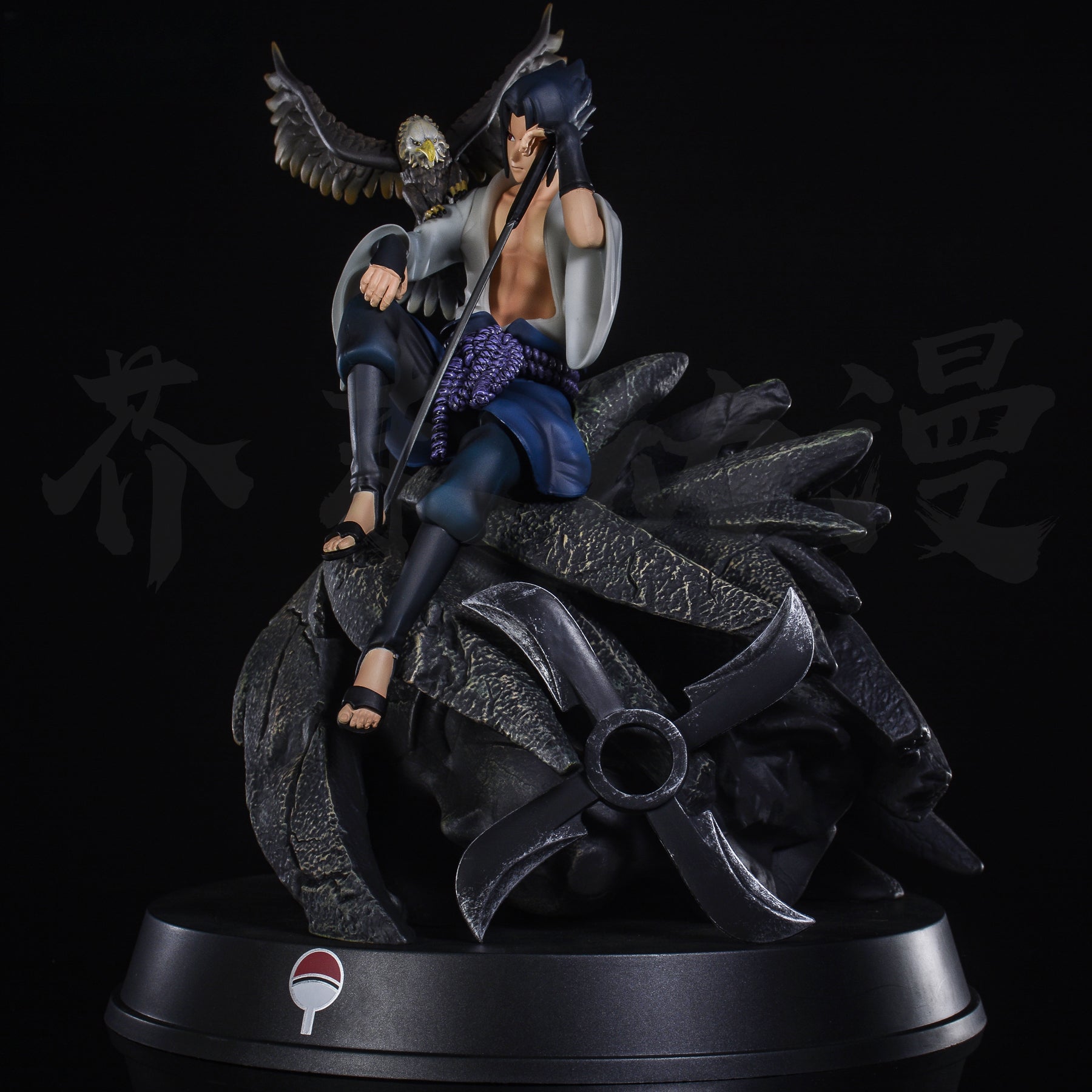 Sasuke Uchiha动作图-35厘米|Premium PVC with Eagle&amp;Sword