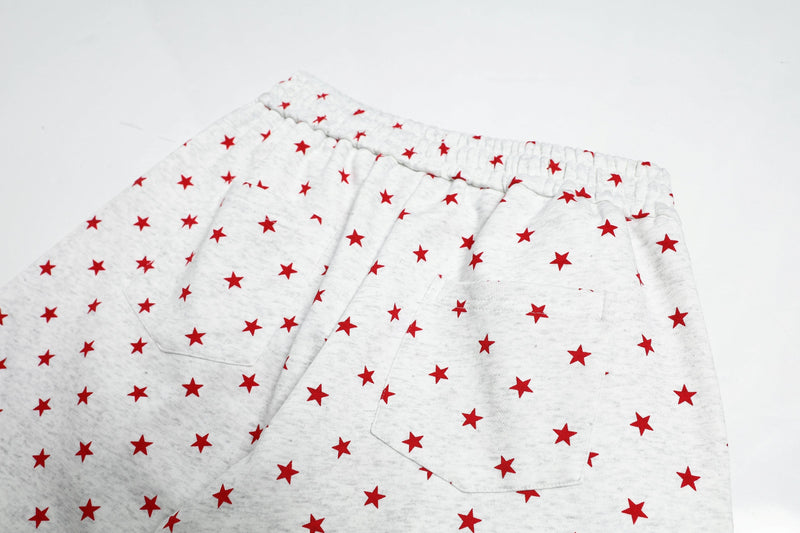Omirad Star Print Wide-Leg Sweatpants | Streetwear