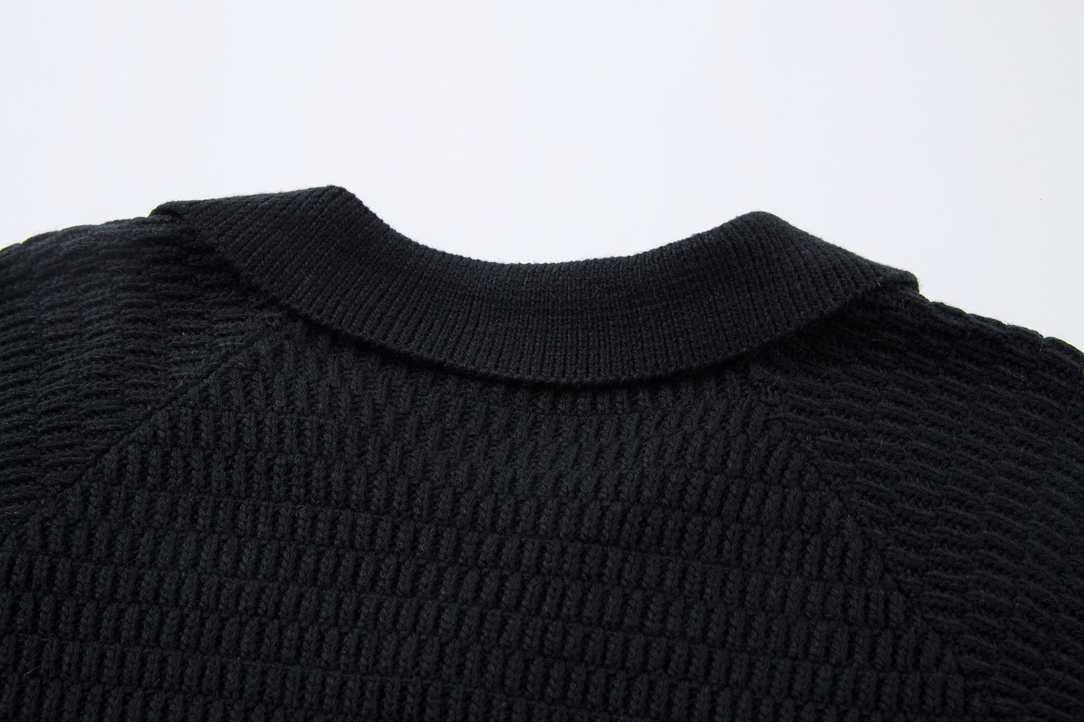 Men's Striped Knit Polo Sweater | Relaxed Streetwear Pullover