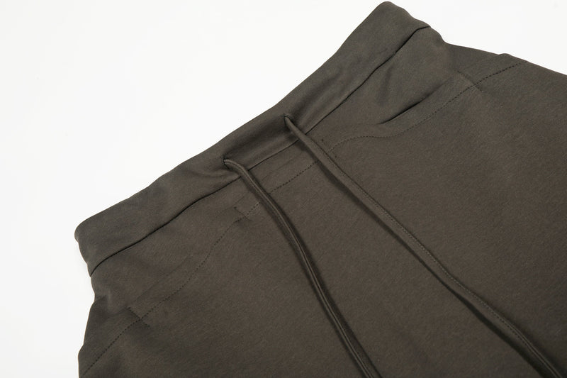 Omirad Essential Wide-Leg Relaxed Knit Pants | Olive