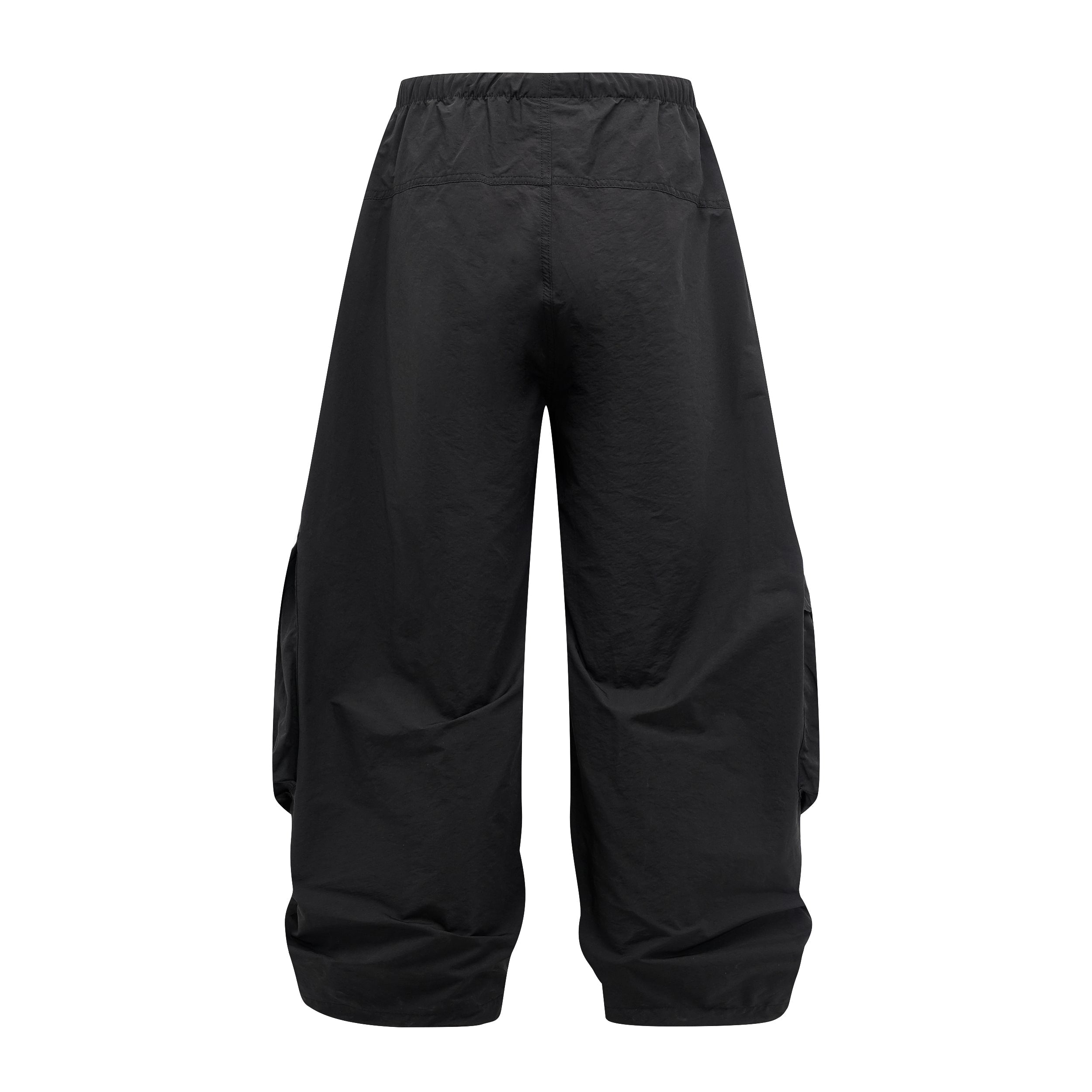 Wide-Leg Utility Cargo Pants | Drawstring Waist & Toggle Hem