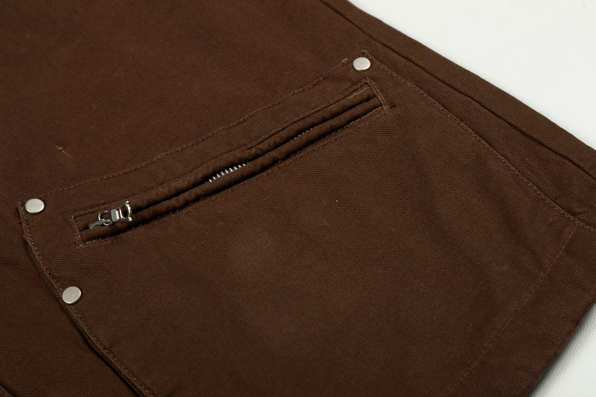 Metal Toggle Cotton Work Jacket | Utility Streetwear