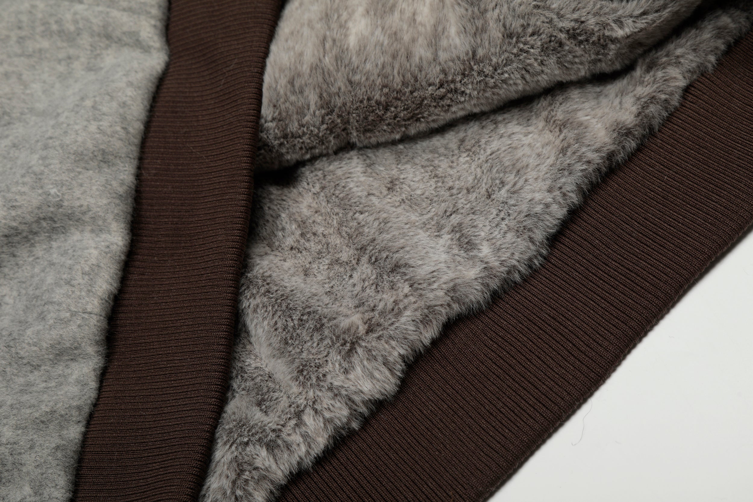 Wool Blend Fleece Hooded Bomber Jacket | Omirad