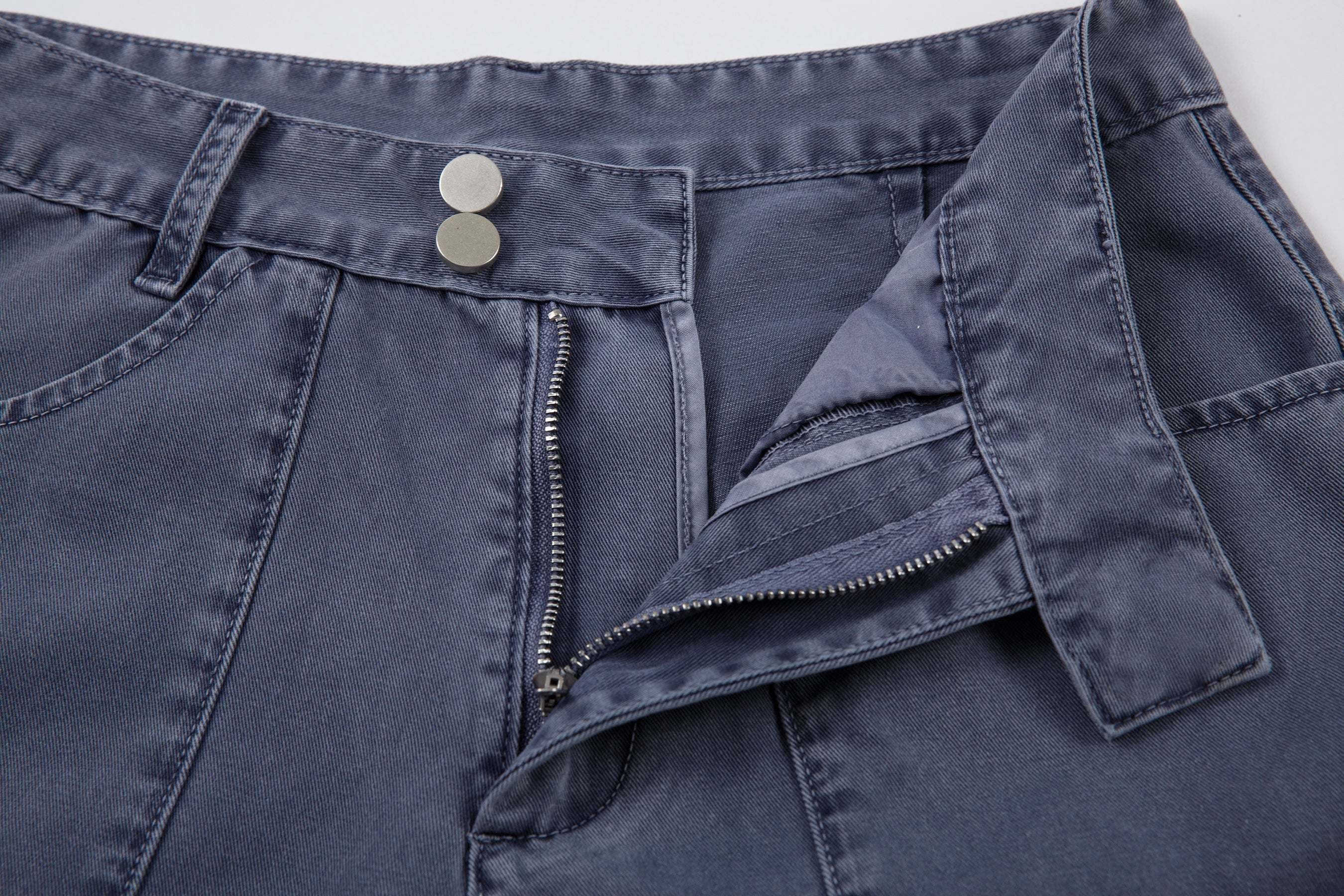 Omirad Curved-Cut Barrel Denim Pants | 100% Cotton Streetwear