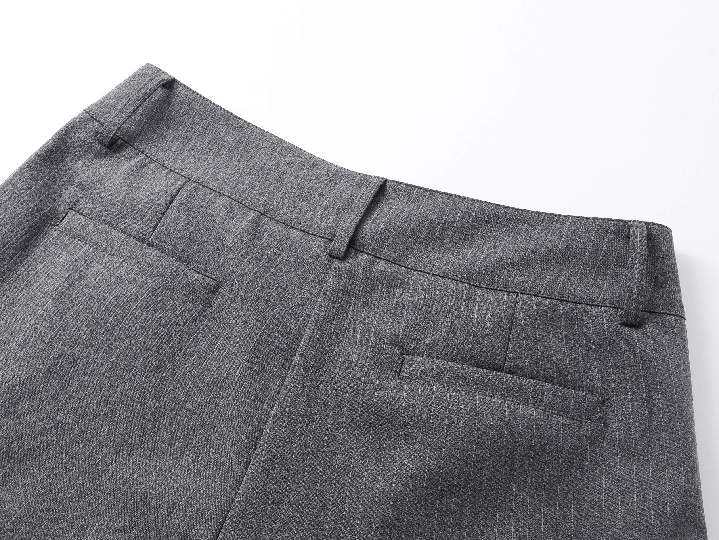Pinstripe Wrap Wide-Leg Trousers | Avant-Garde Tailored Pants