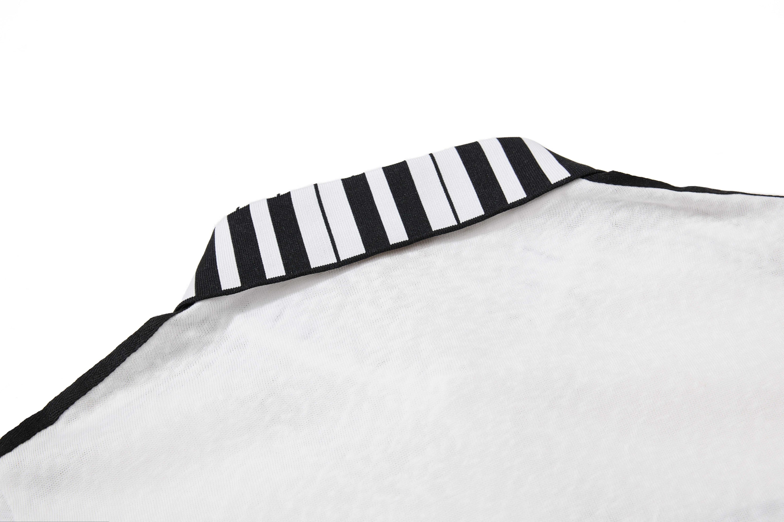 Men's Music Script Graphic Polo Shirt | Vintage Streetwear