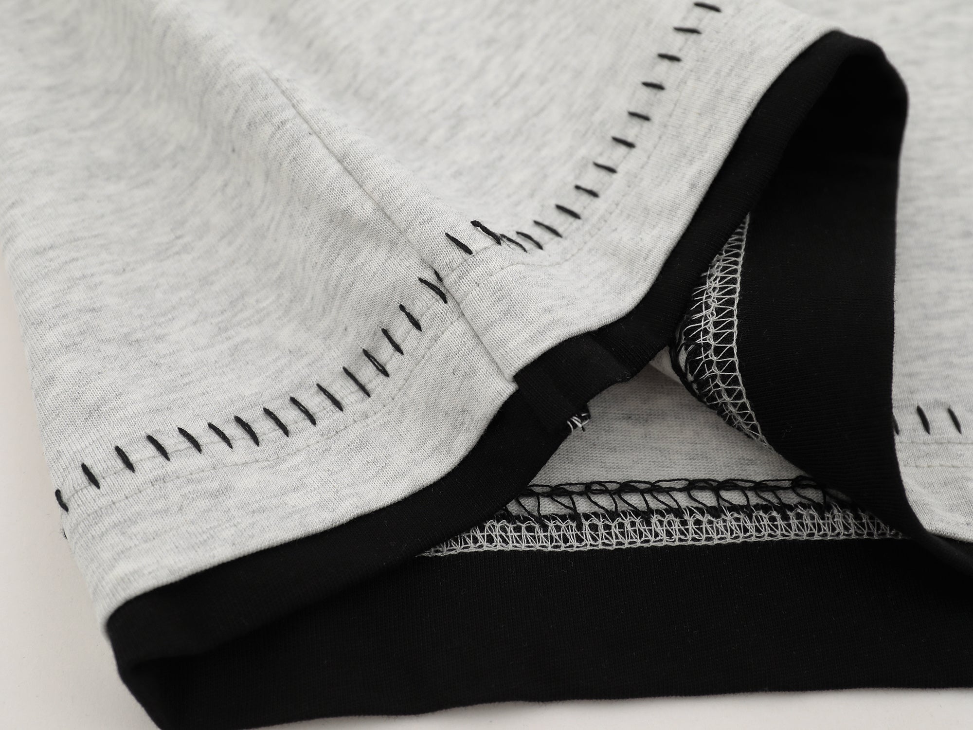 Contrast Layered Long-Sleeve Tee | Streetwear Crewneck