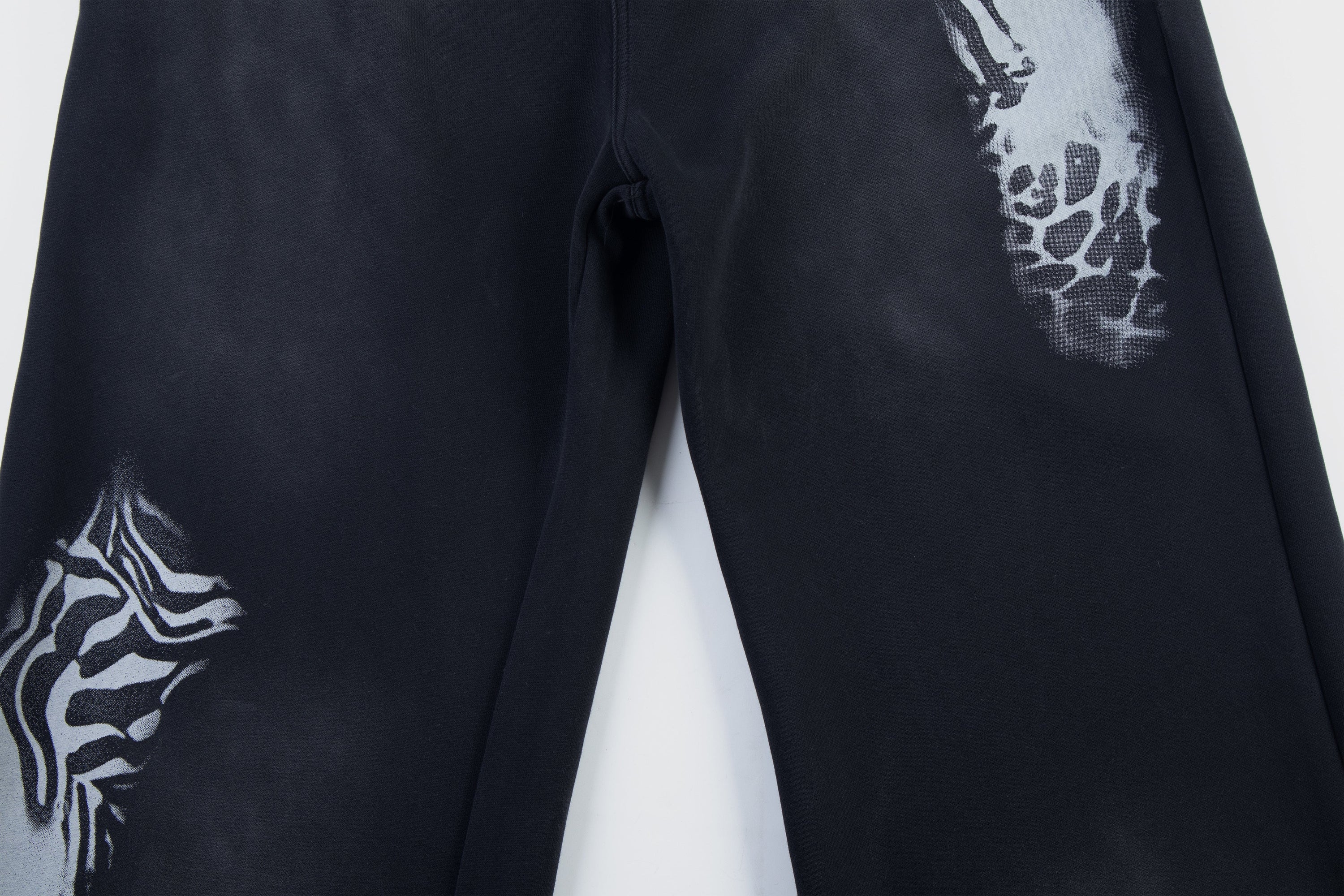 Wild Fusion Graphic Sweatpants | Zebra Leopard Wide-Leg