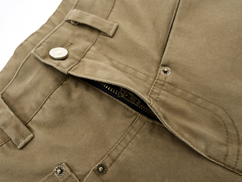 Minimalist Wide-Leg Canvas Trousers | Sculpted Silhouette