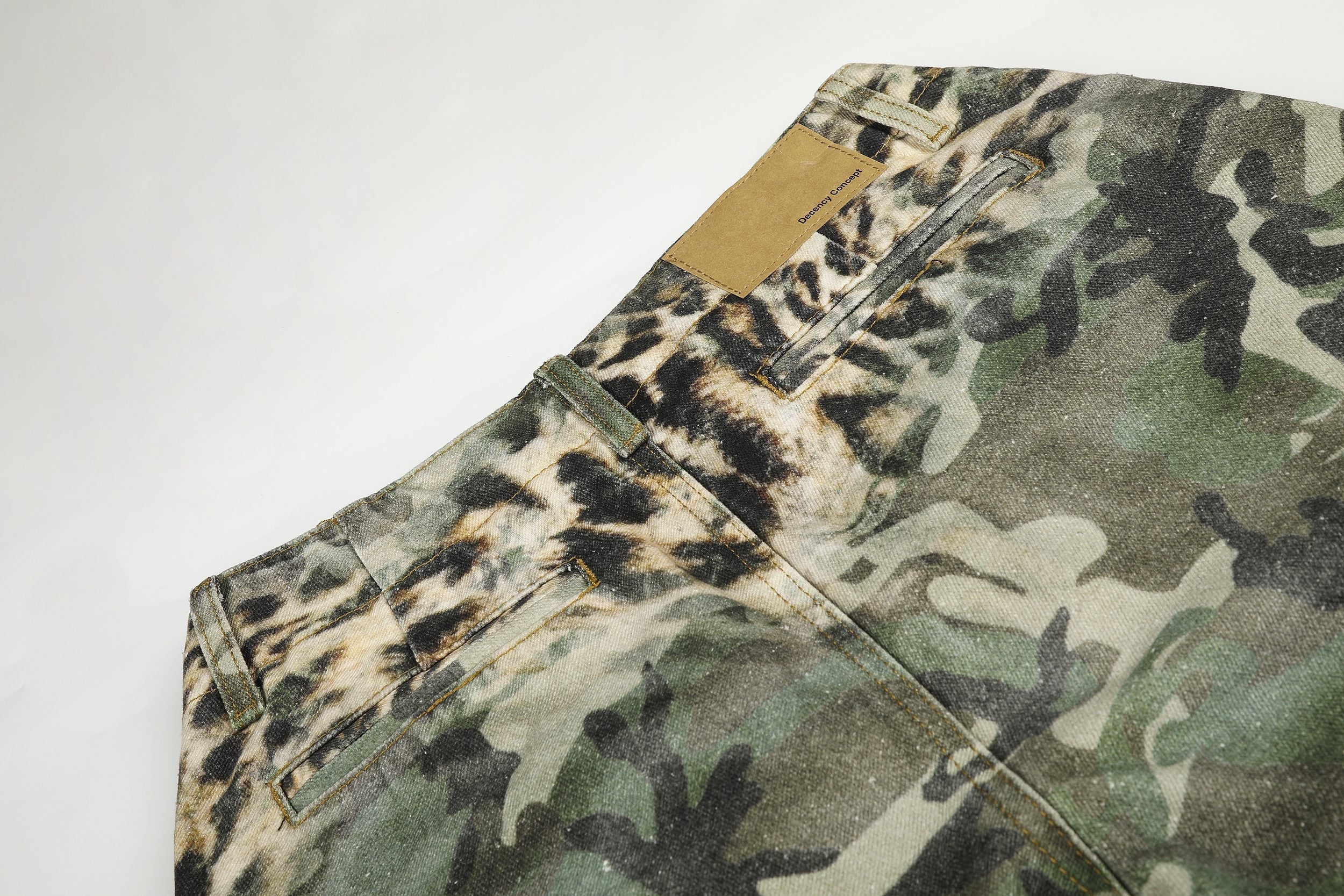 Omirad Leopard Camo Cargo Shorts | Streetwear Utility