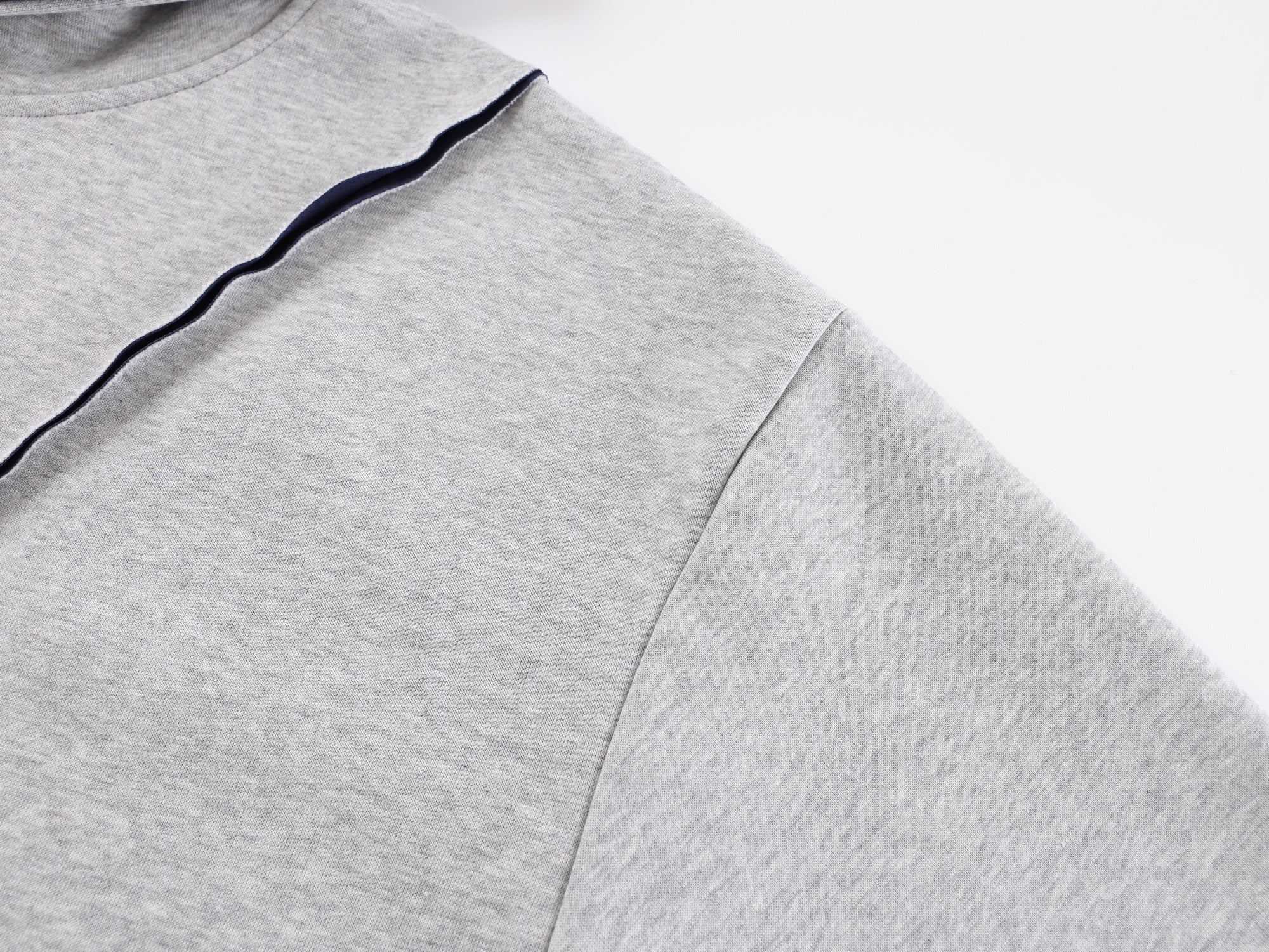 Contrast Hood Lining Panel Hoodie | Relaxed Athletic Fit