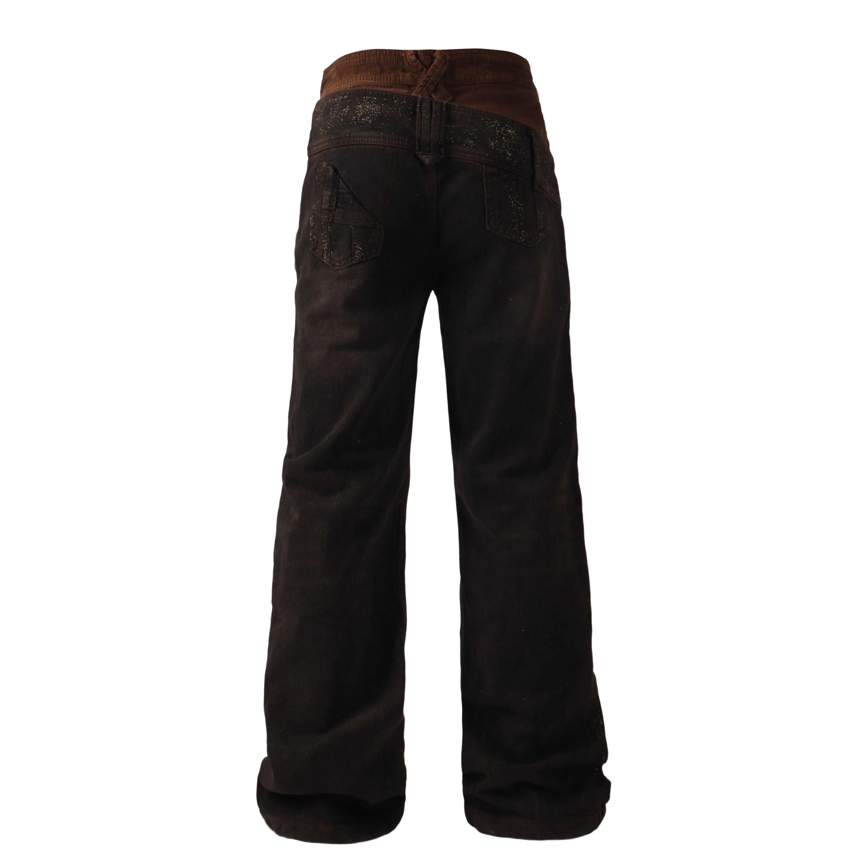 Omirad Dual-Waist Lace-Up Wide-Leg Jeans | Y2K Streetwear