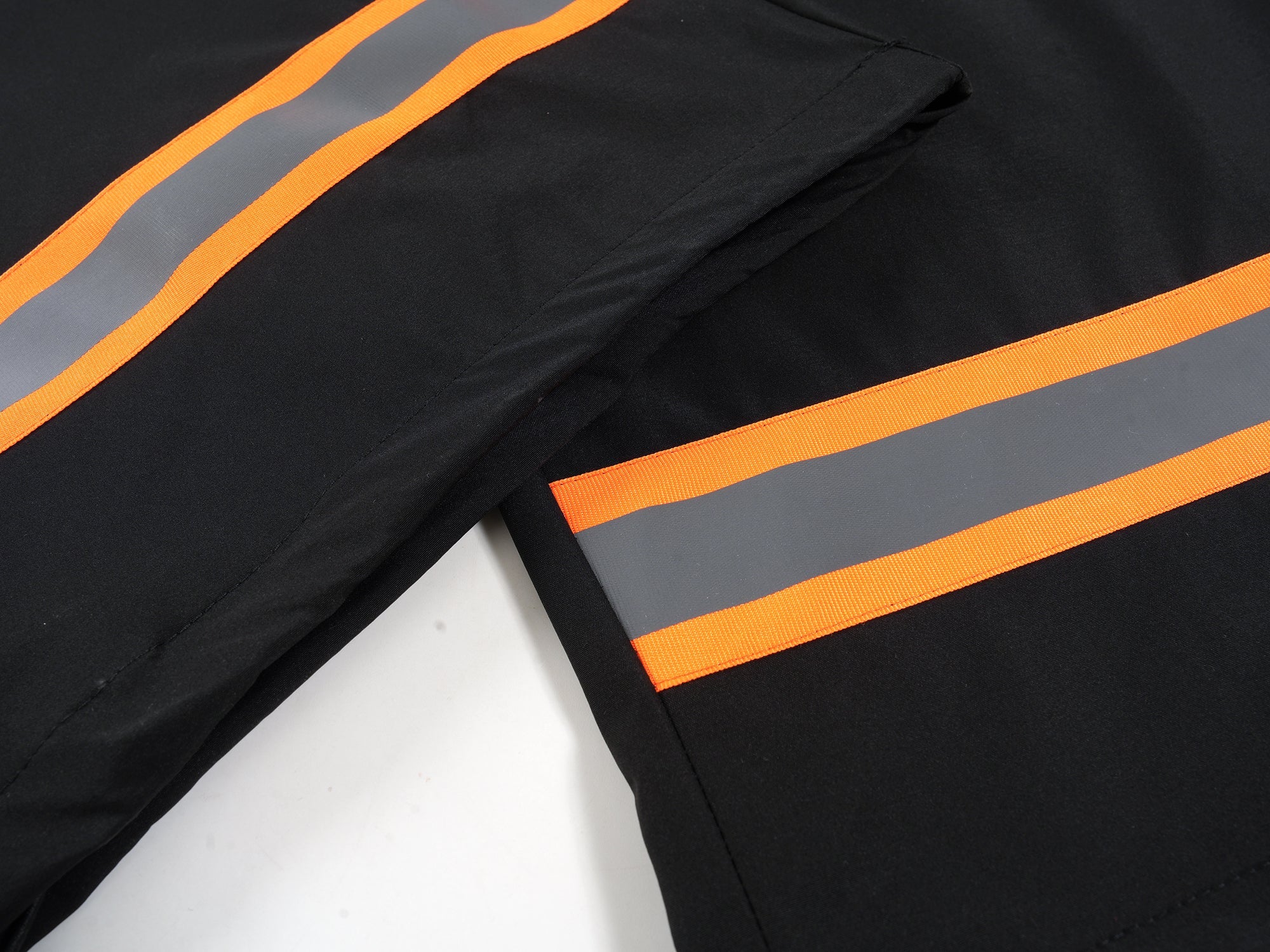 Omirad Reflective Trim Wide-Leg Cargo Pants | Black