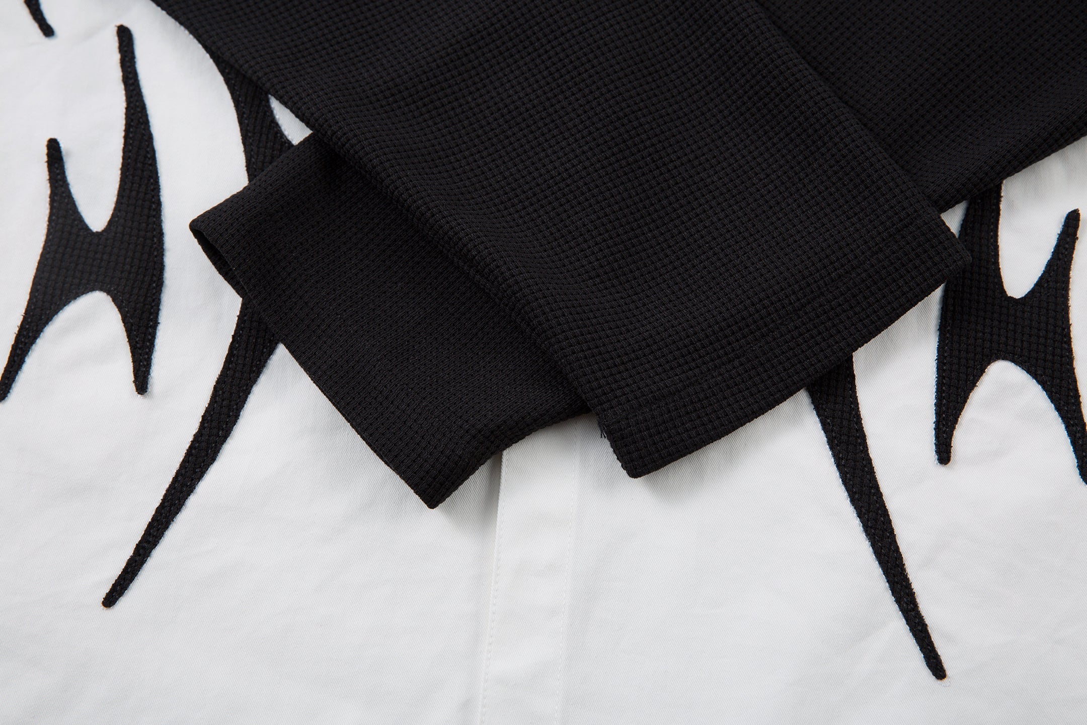 Omirad Tribal Flame Layered Shirt | Streetwear Button-Up