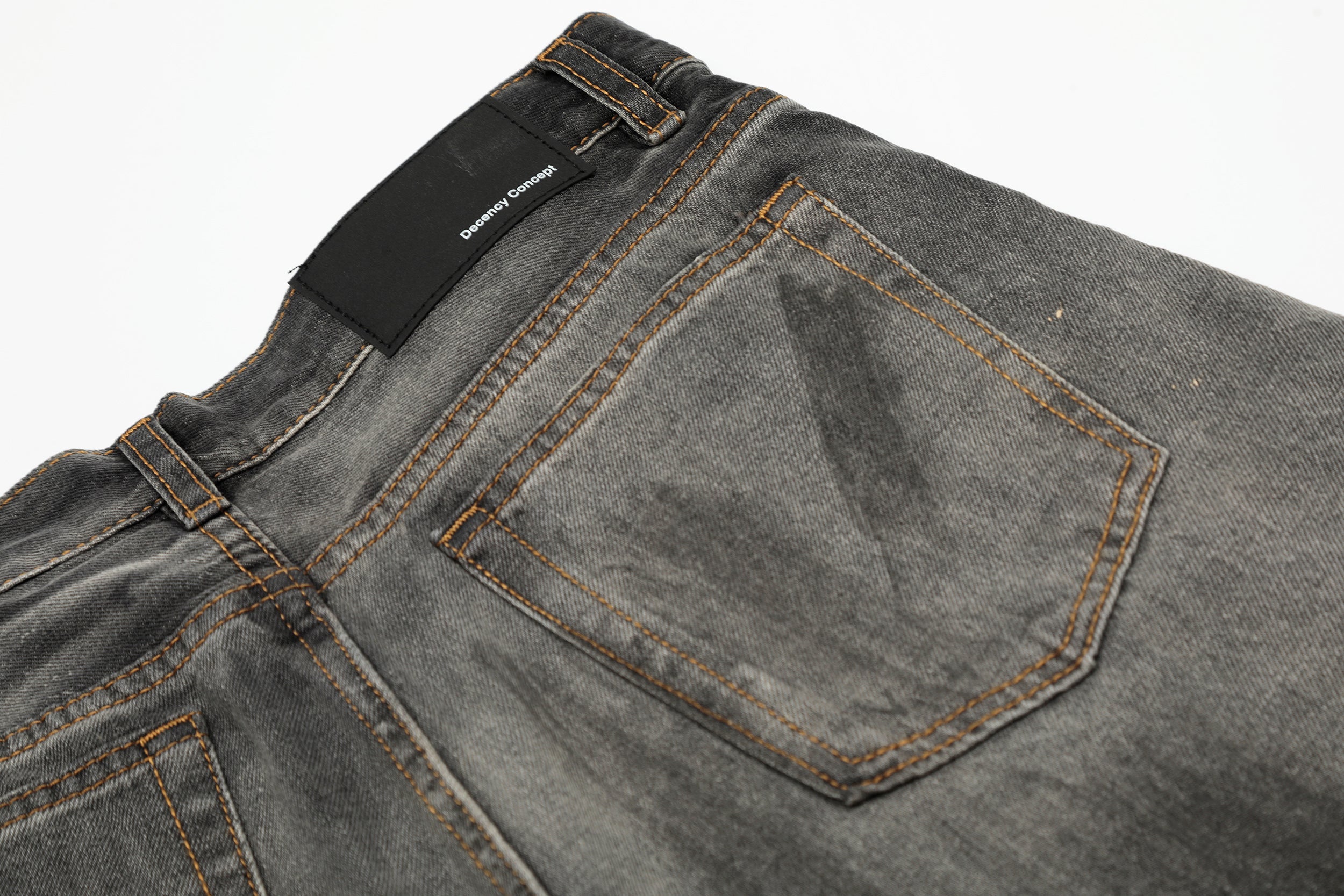 Omirad Vintage Wash Barrel Leg Jeans | Distressed Streetwear