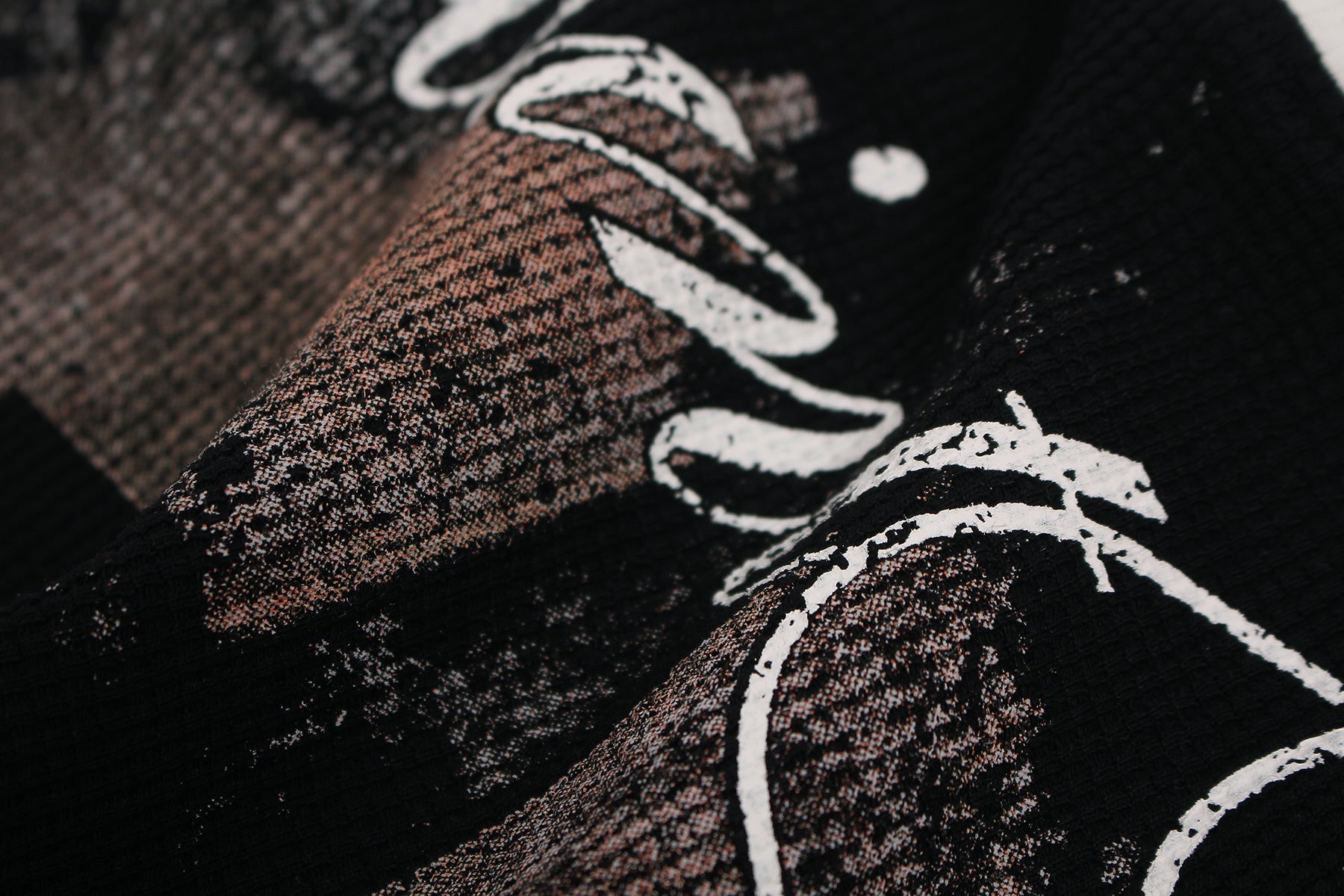 Gothic Cross Script Graphic Tee | Streetwear Statement T-Shirt