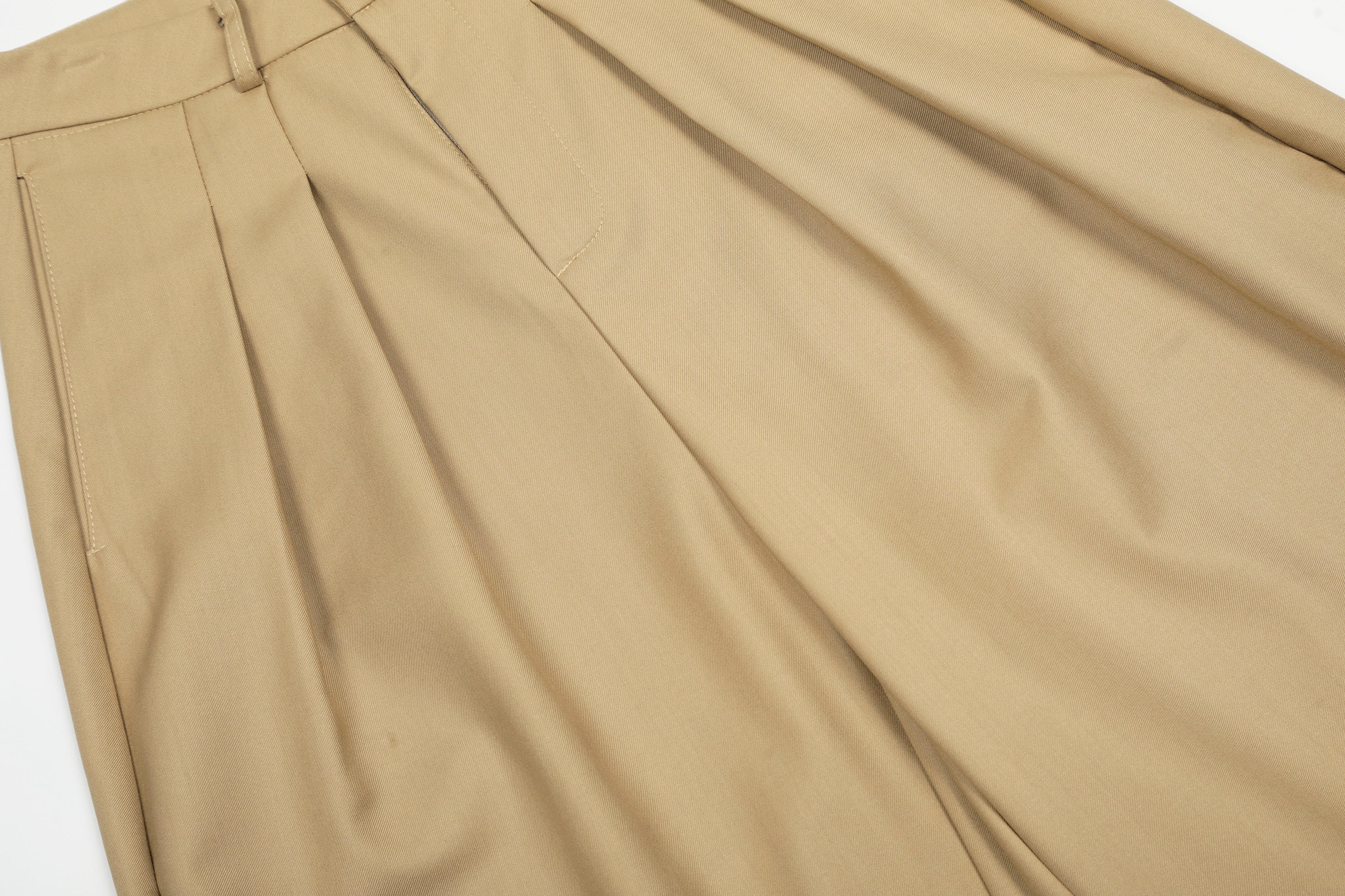 Omirad Pleated Barrel-Leg Trousers | Wide Leg Tailored Pants