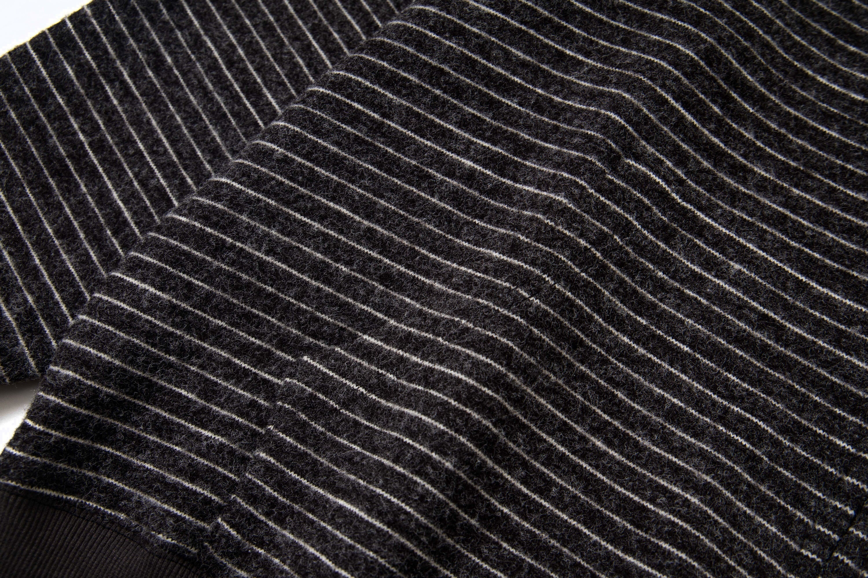 Battlekid Striped Knit Zip Hoodie | Vintage Athletic Style