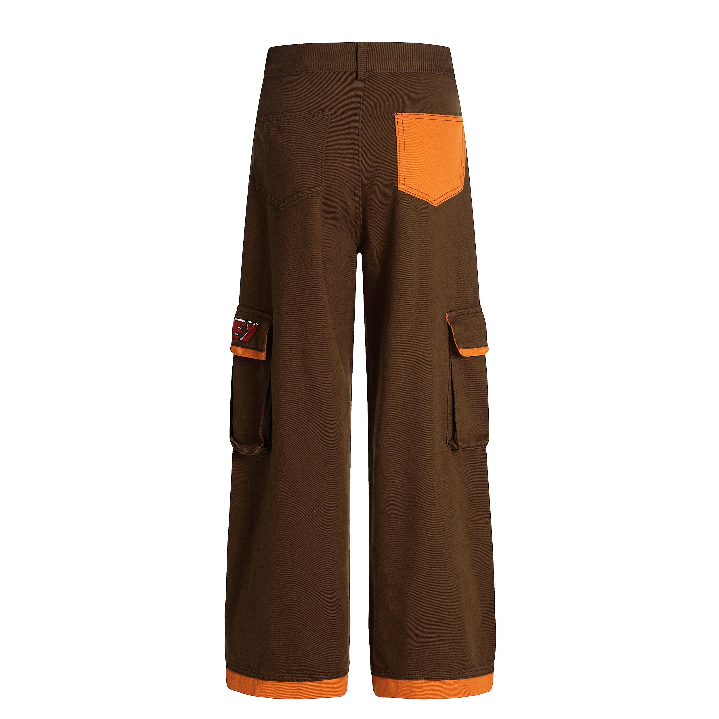 Cartoon Patch Cargo Wide-Leg Pants | Streetwear Graphic Trousers