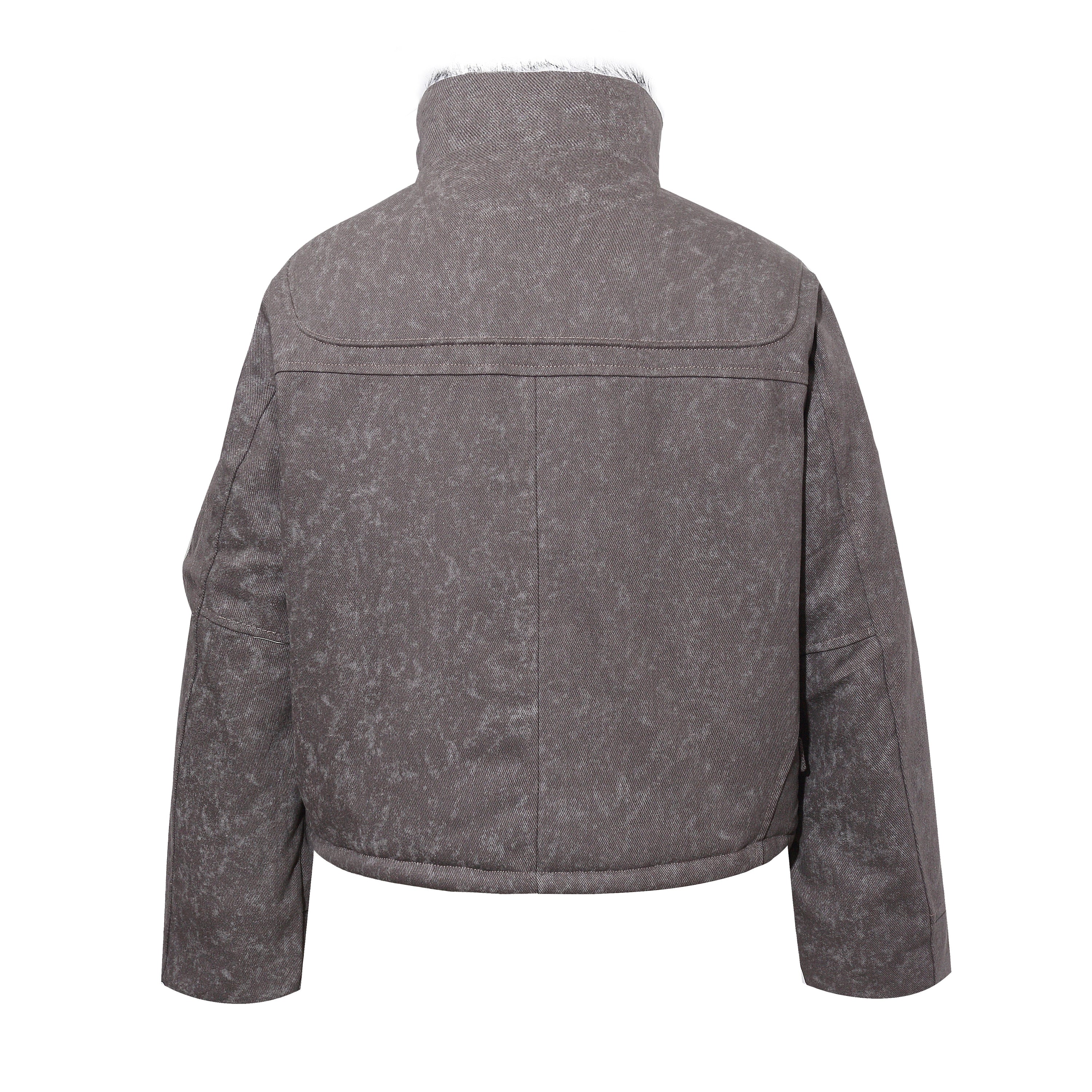 Omirad Vintage Toggle Cotton Jacket | Faux Fur Collar