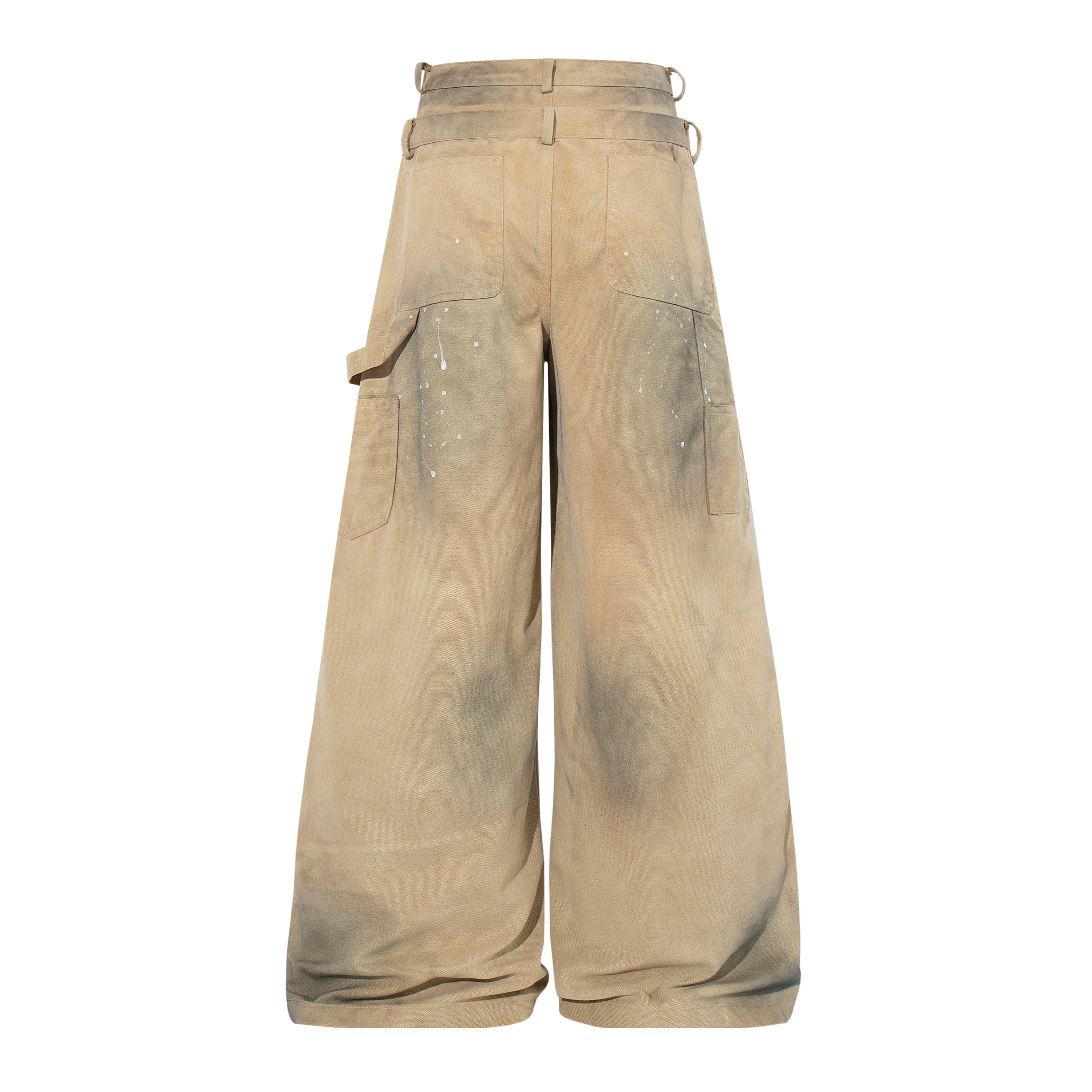 Omirad Vintage Workwear Wide-Leg Pants | 100% Cotton