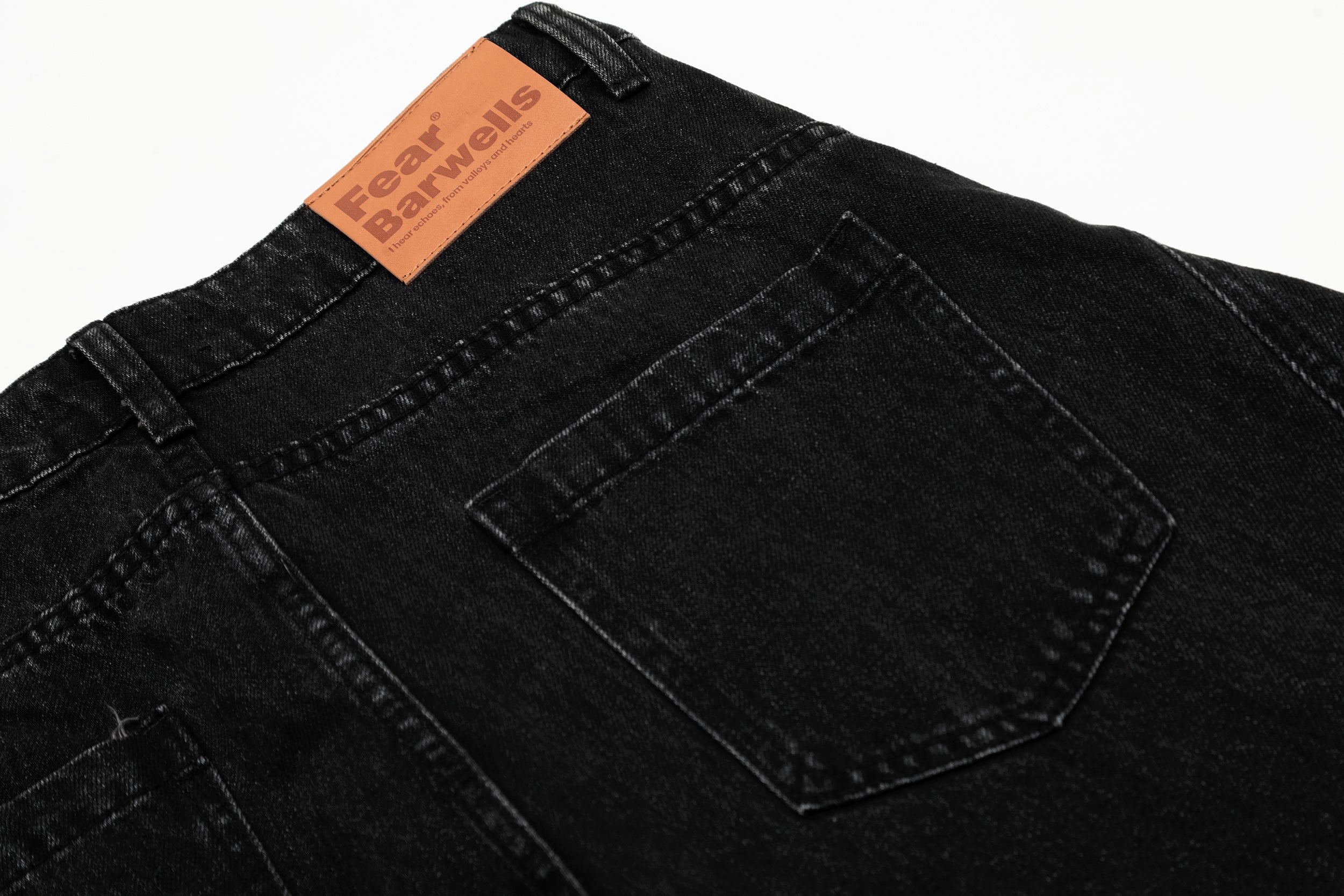 Wide-Leg Balloon Denim Pants | Washed Black Streetwear Jeans