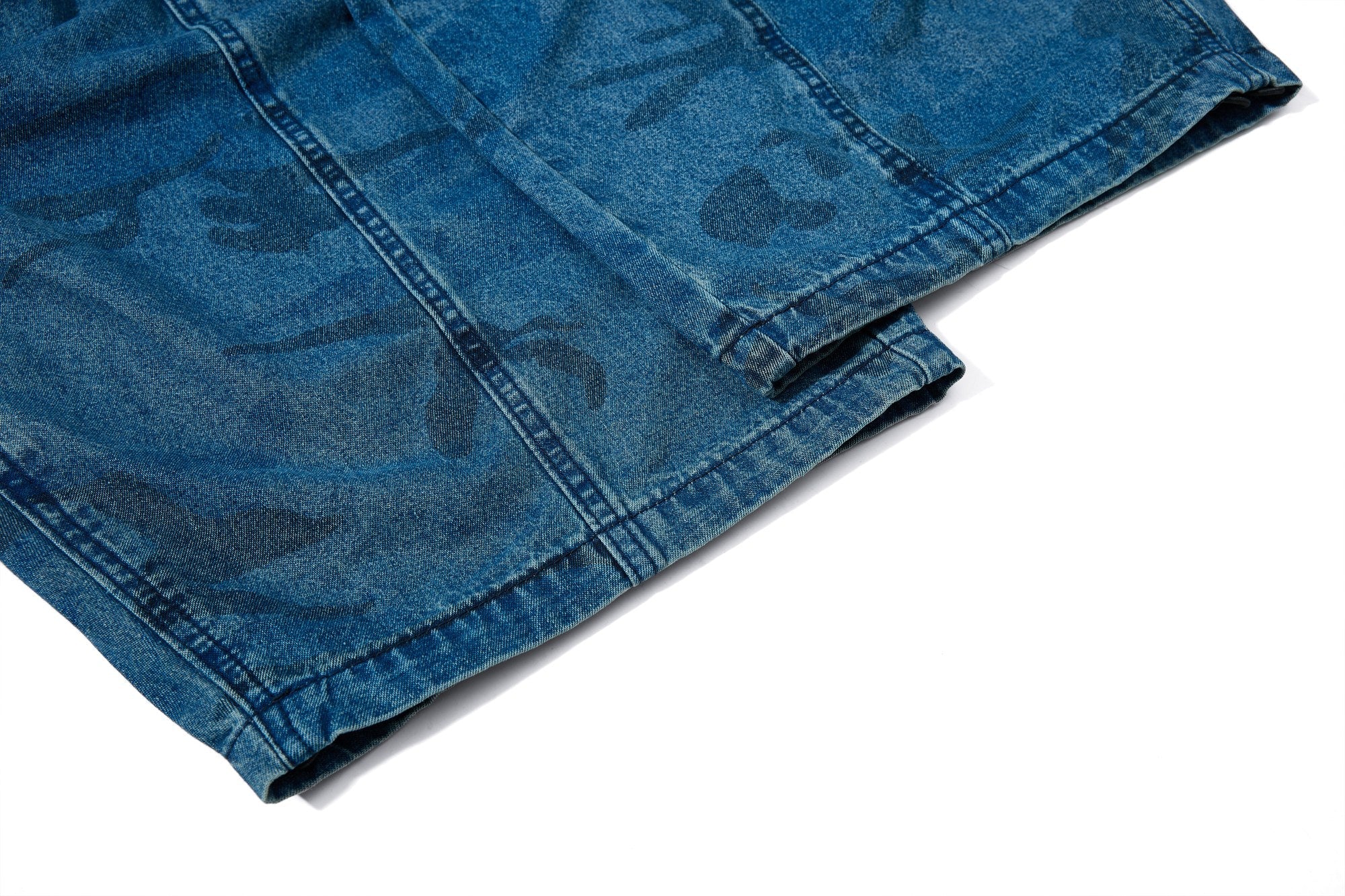 Omirad Washed Camo Baggy Jeans | Y2K Streetwear Denim
