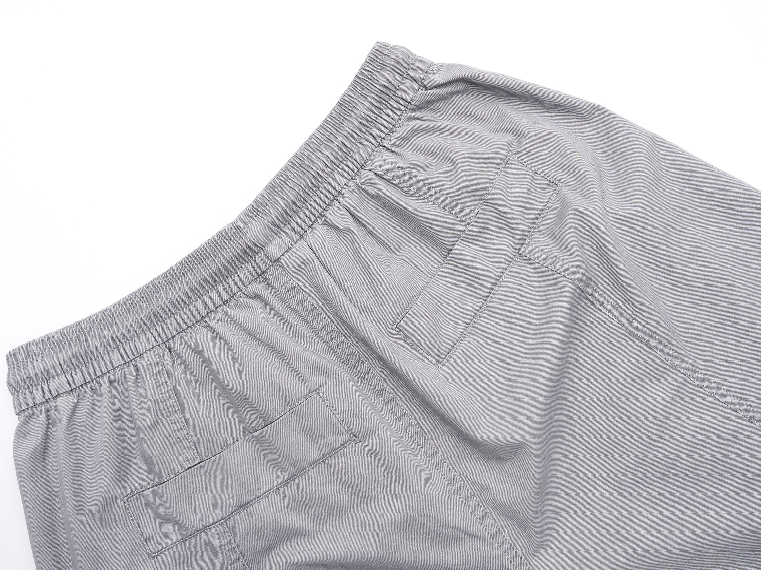 Men's Washed Wide-Leg Cotton Shorts with Side Stripes