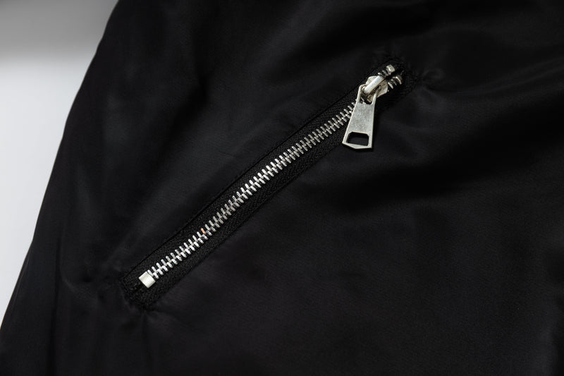 Omirad Faux-Fur Lined Bomber Jacket | Black Winter Coat