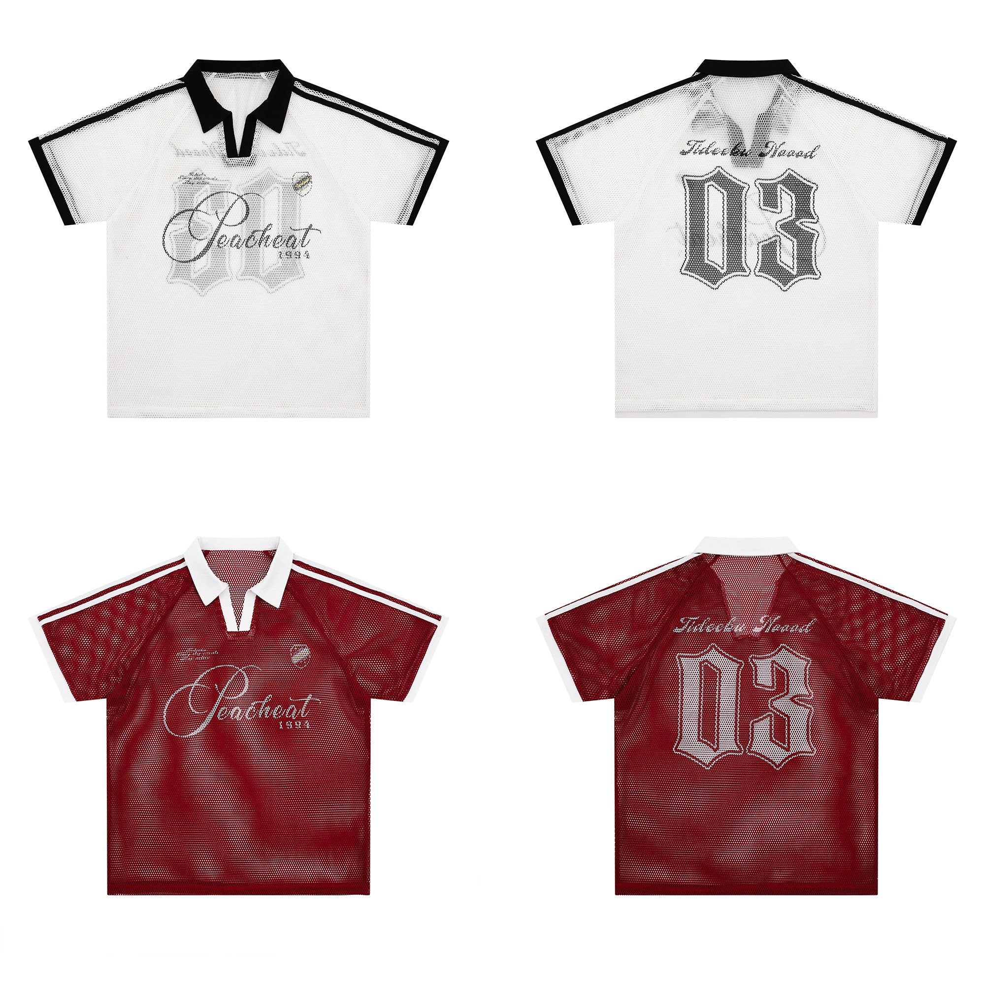 Omirad Vintage Mesh Polo Tee | Retro Athletic Street Shirt