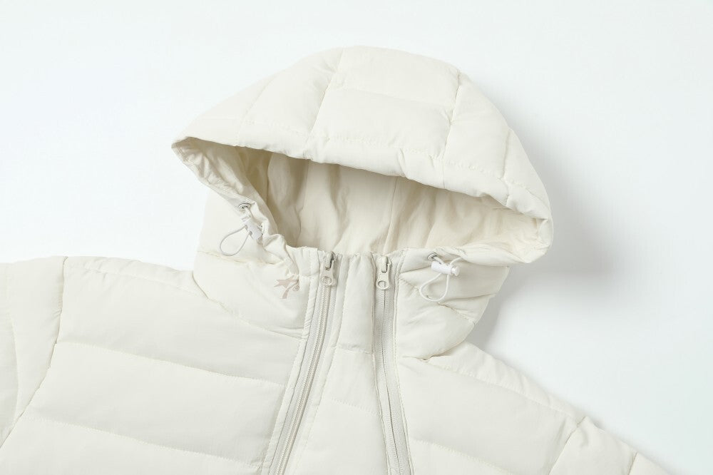 Omirad Minimalist Nylon Puffer Jacket with Hood