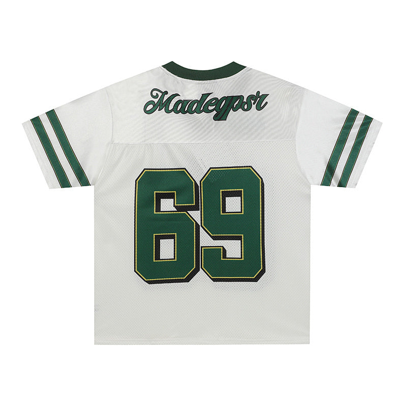 Mickey & Pluto Varsity Football Jersey | Number 69 Streetwear