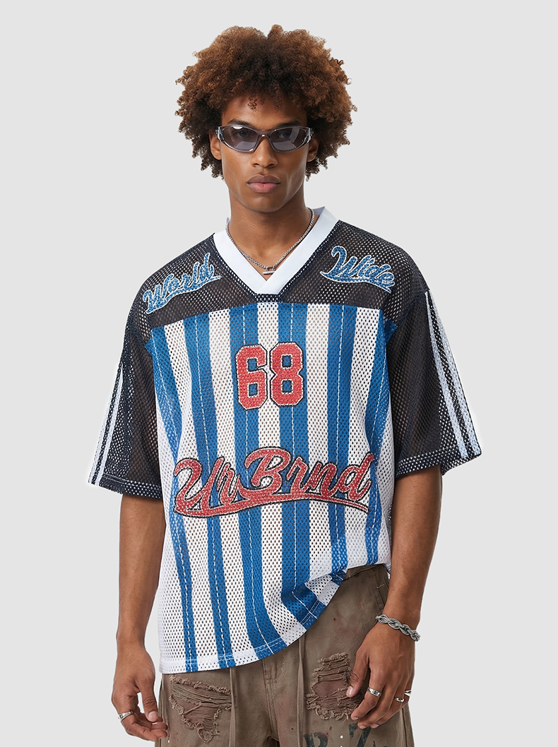 Omirad Athletics 68 Mesh Jersey T-Shirt | Varsity Streetwear