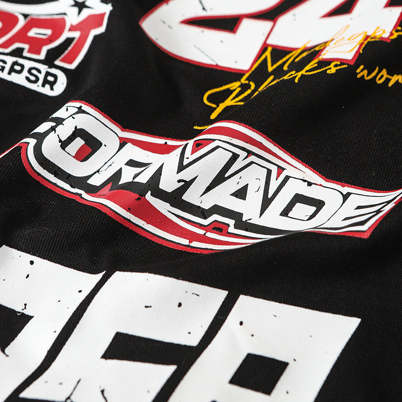 Motorsport Racing Graphic Oversized Cotton T-Shirt