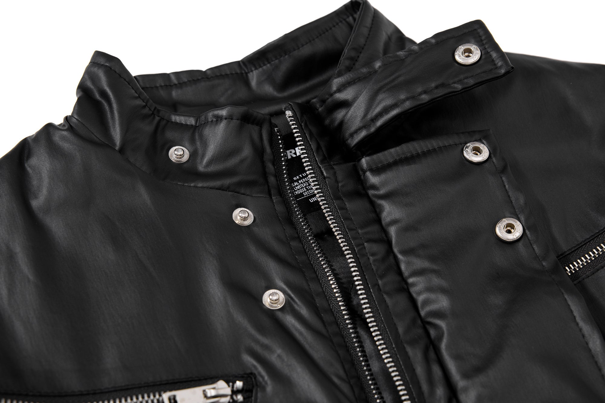 Omirad Dual-Zip PU Bomber Jacket | Moto Street Style