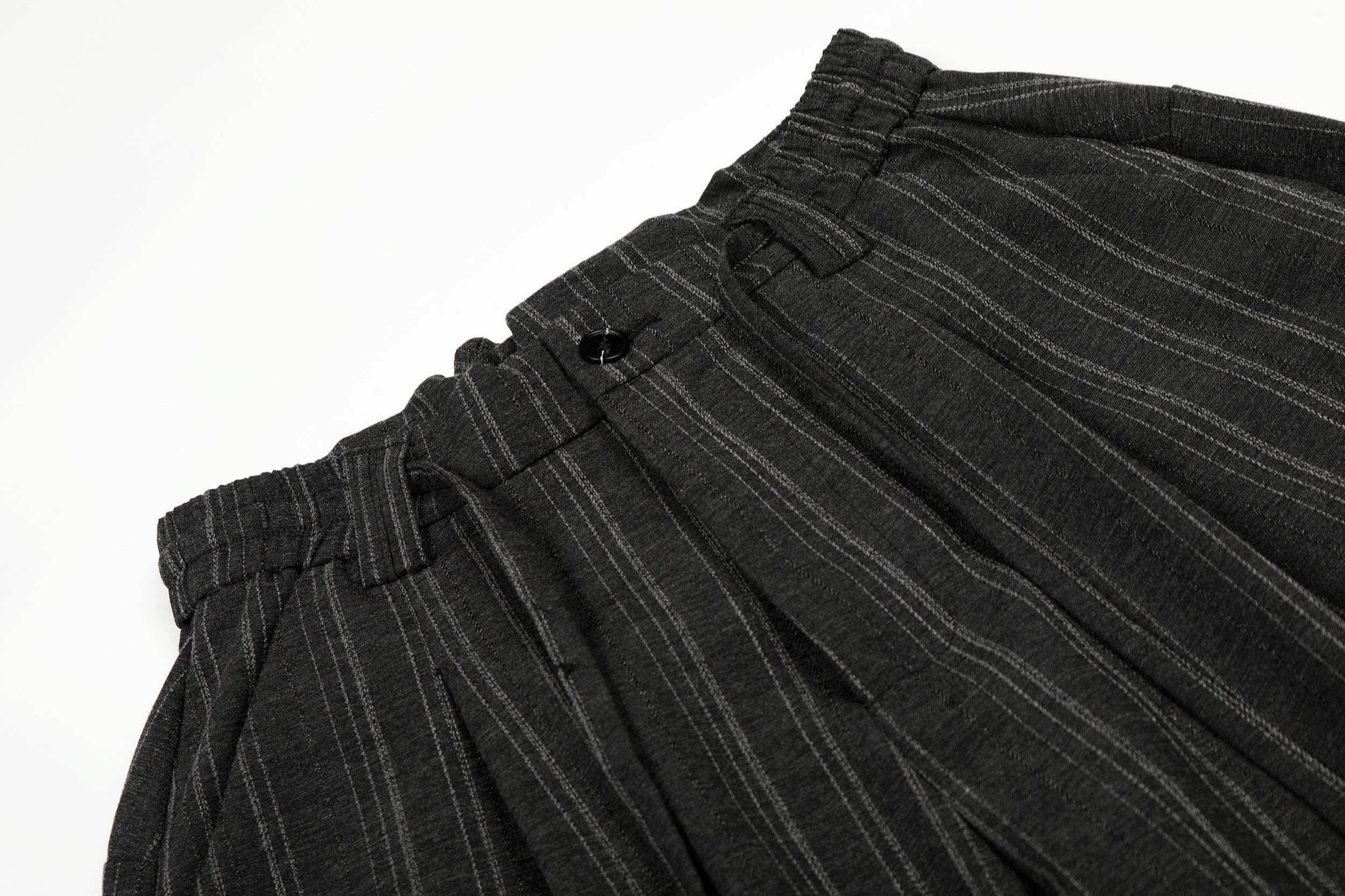Omirad Striped Wide-Leg Pants | Pleated Pinstripe Trousers