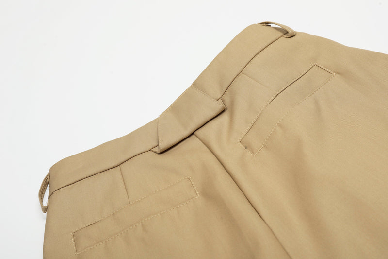 Omirad Pleated Barrel-Leg Trousers | Wide Leg Tailored Pants